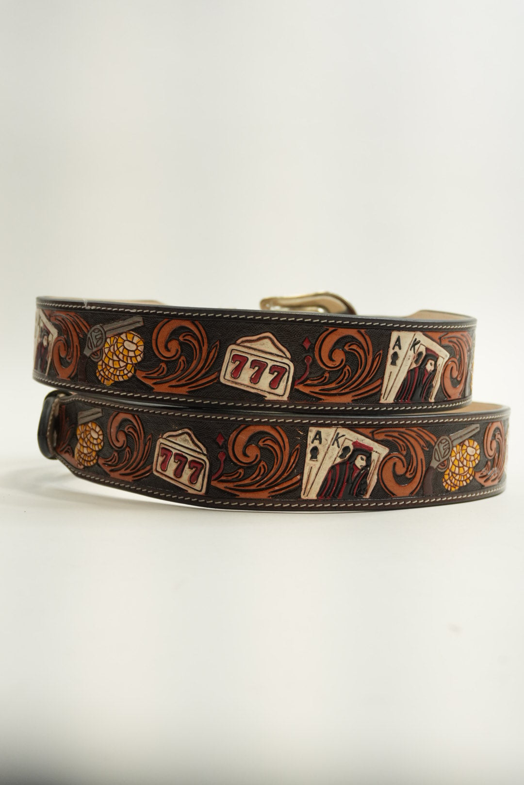 LA HERRADURA BROWN CASINO BELT NEW DESIGN