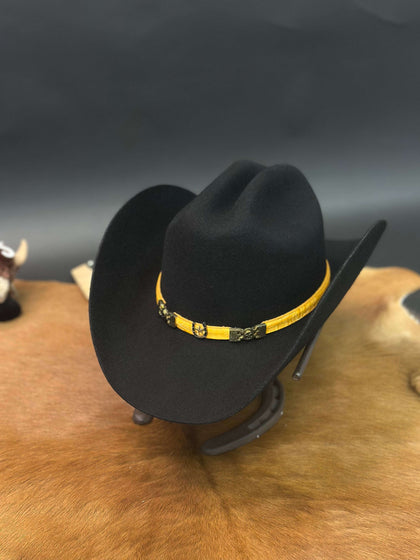 EL INQUIETO Sombrero de fieltro de 6X Black Bullhide