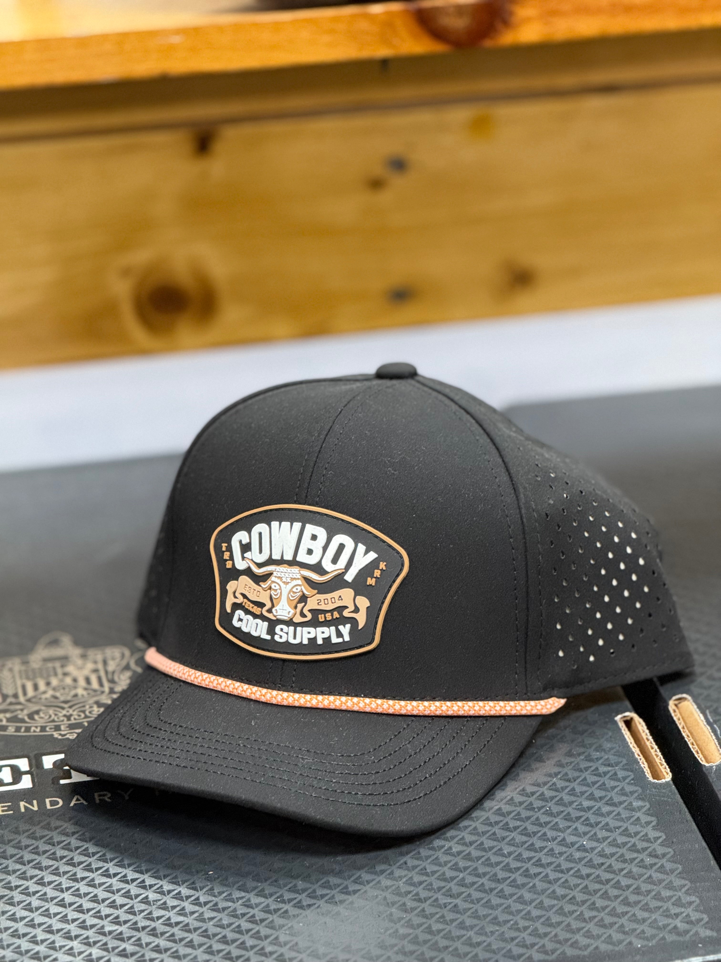 COWBOY COOL LOGO BLACK CAP