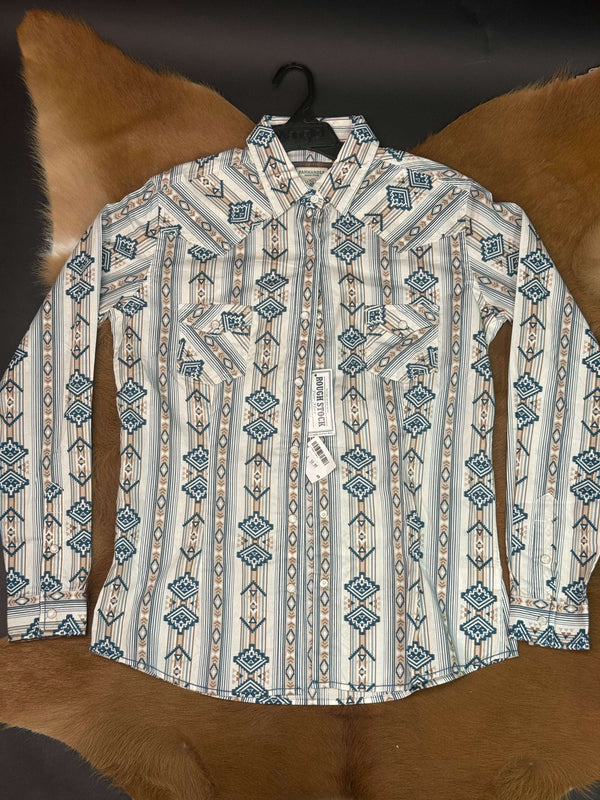 PANHANDLE WOMEN by ECRU LADIES LS SNAP R4S2515