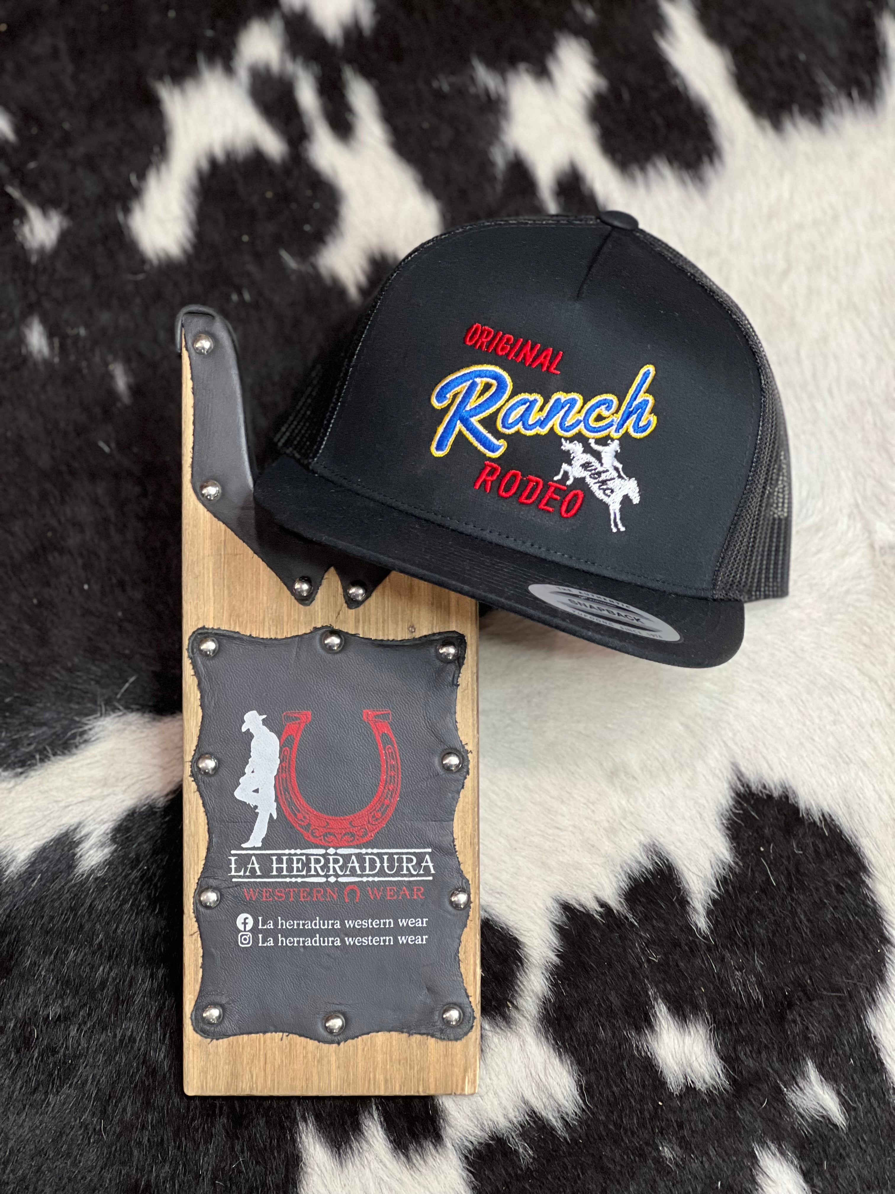 WHISKEY RANCH BLACK LOGO BLUE/RED