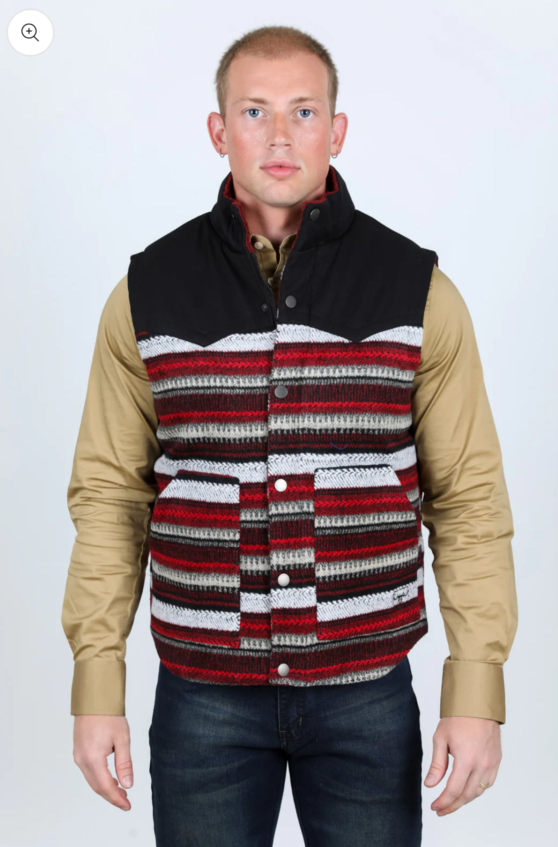 MEN’S PLATINI VEST RED/ AZTEC- AZV9379