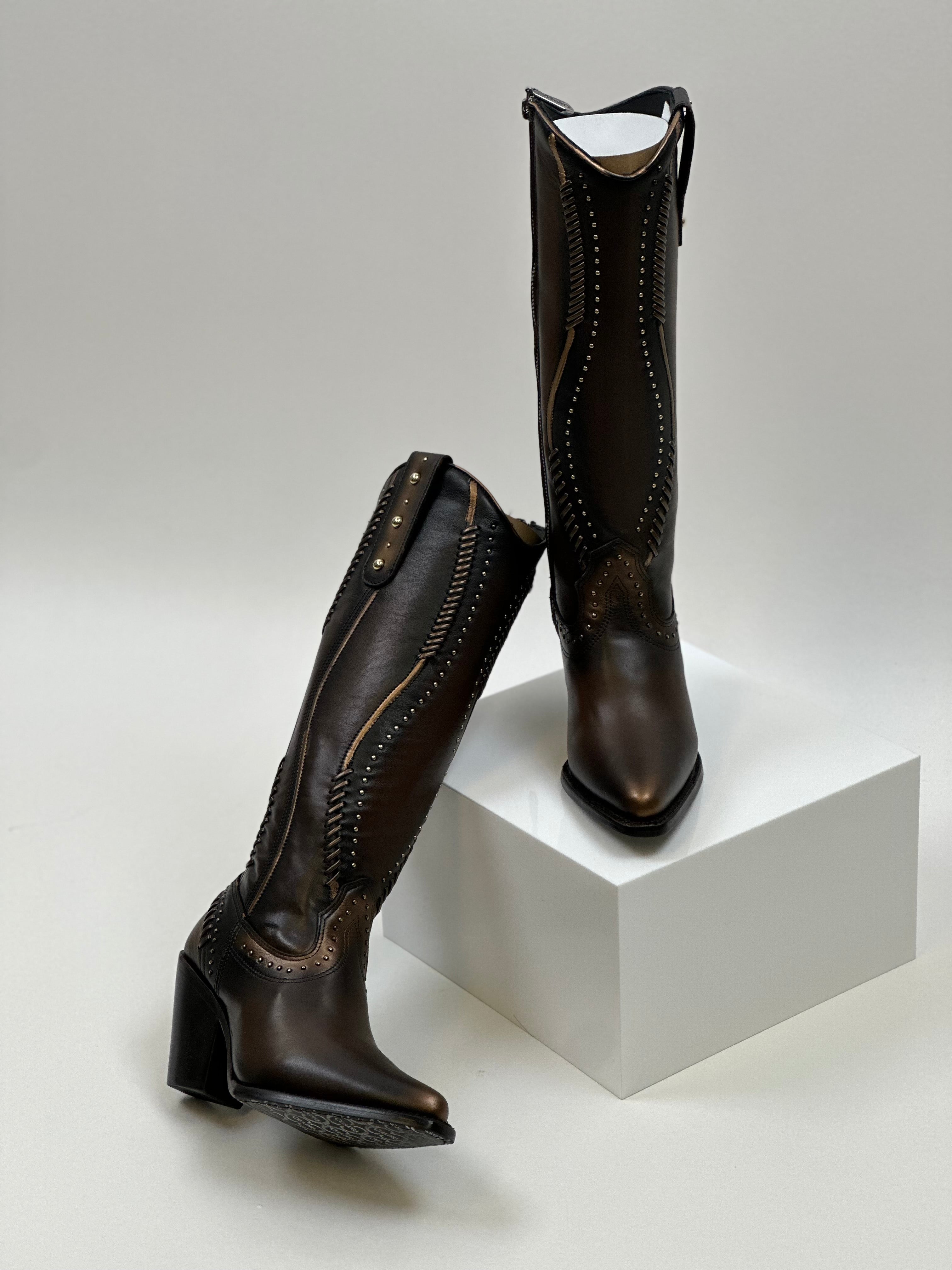 WOMEN’S CUADRA TALL BOOT RES VINTAGE CAMALEON BROWN SUAVE  CC260