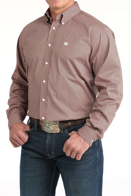 CAMISA DE HOMBRE CINCH MANGA MTW1106017 PNK