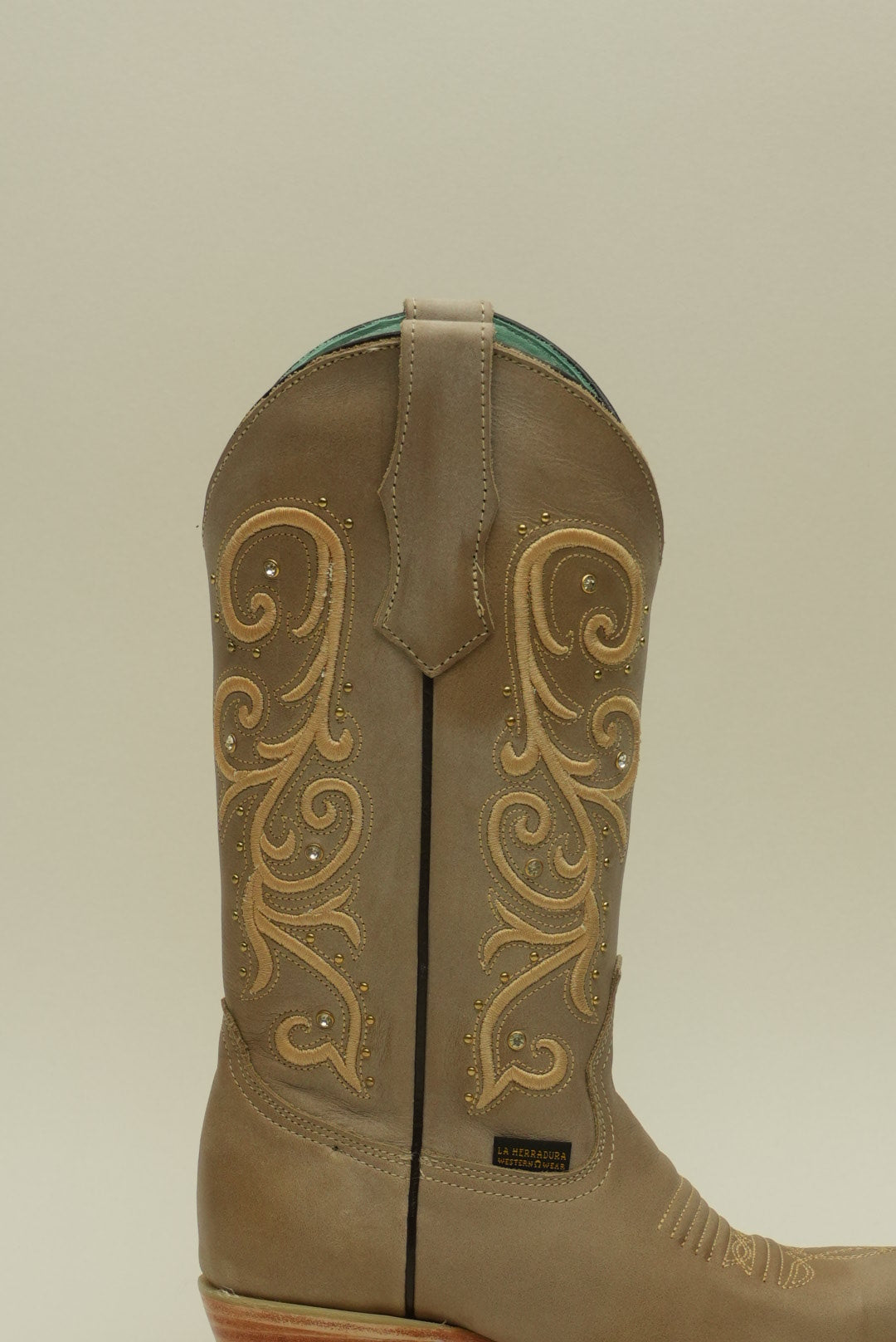 LA HERRADURA WOMEN VINTAGE RUST TALCO CREMA FULL SNIP TOE