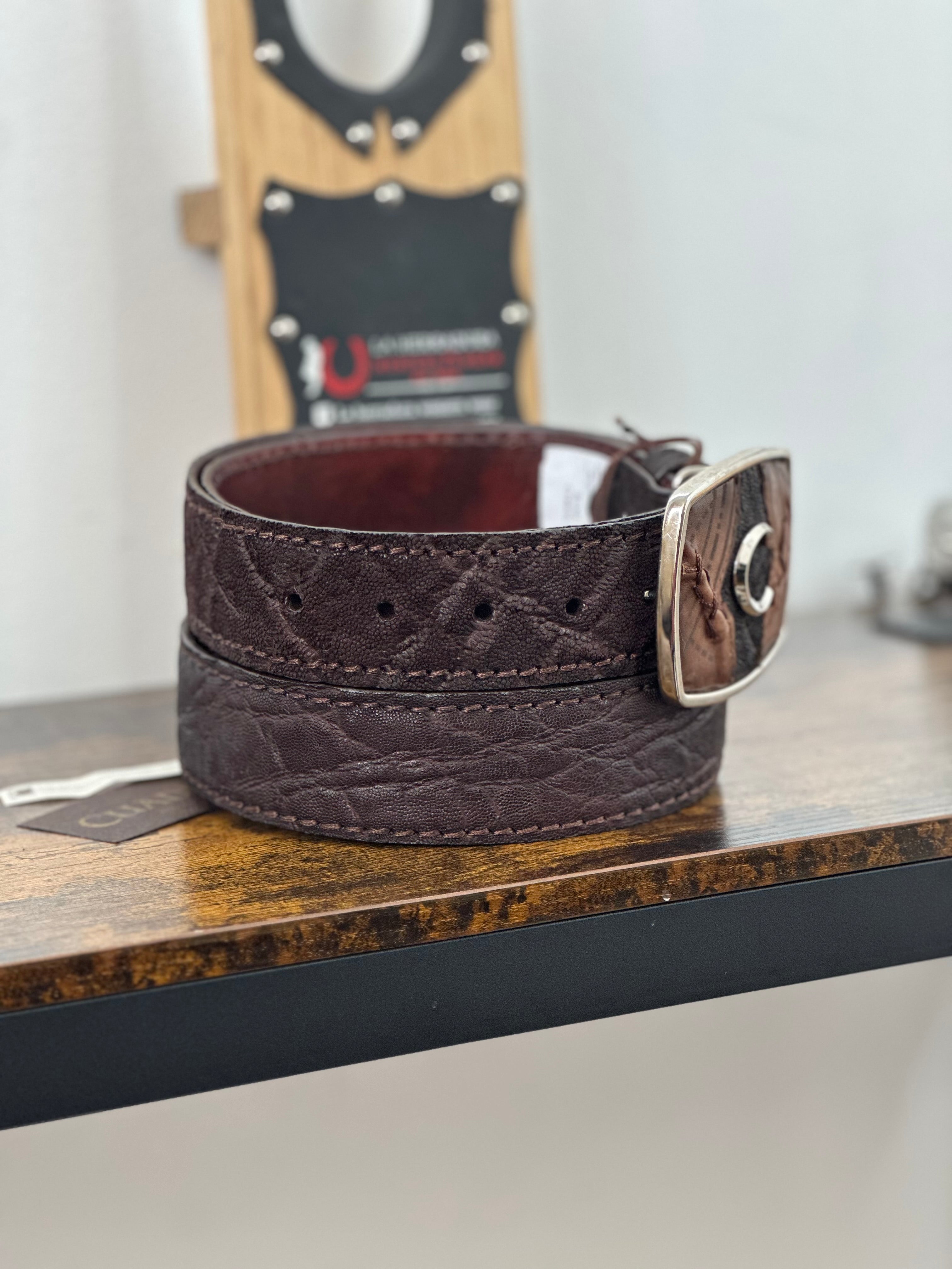 CUADRA BELT ELEPHANT BROWN CAFE CASTAÑO