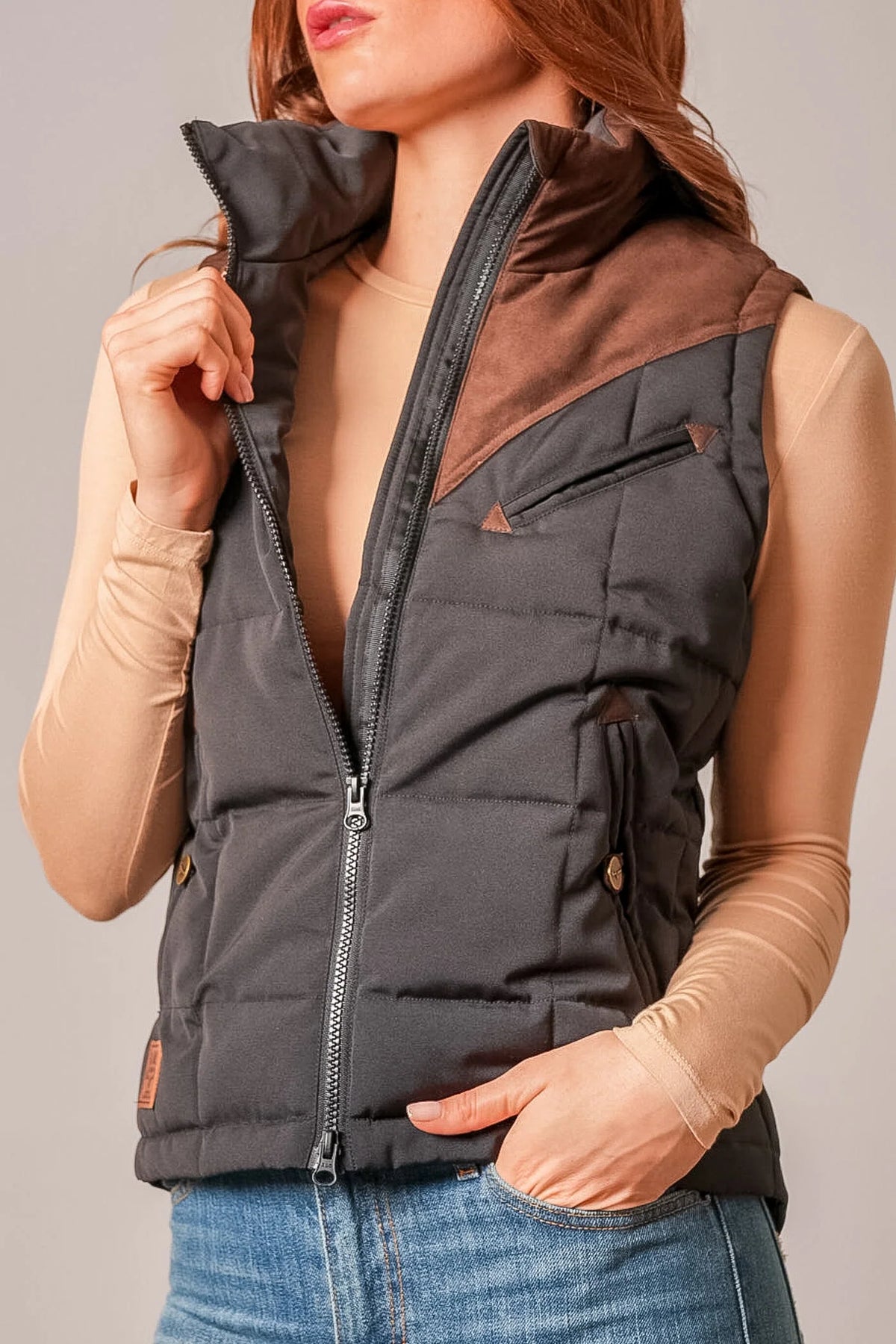 KIMES RANCH WOMENS LENORA BLACK -VEST