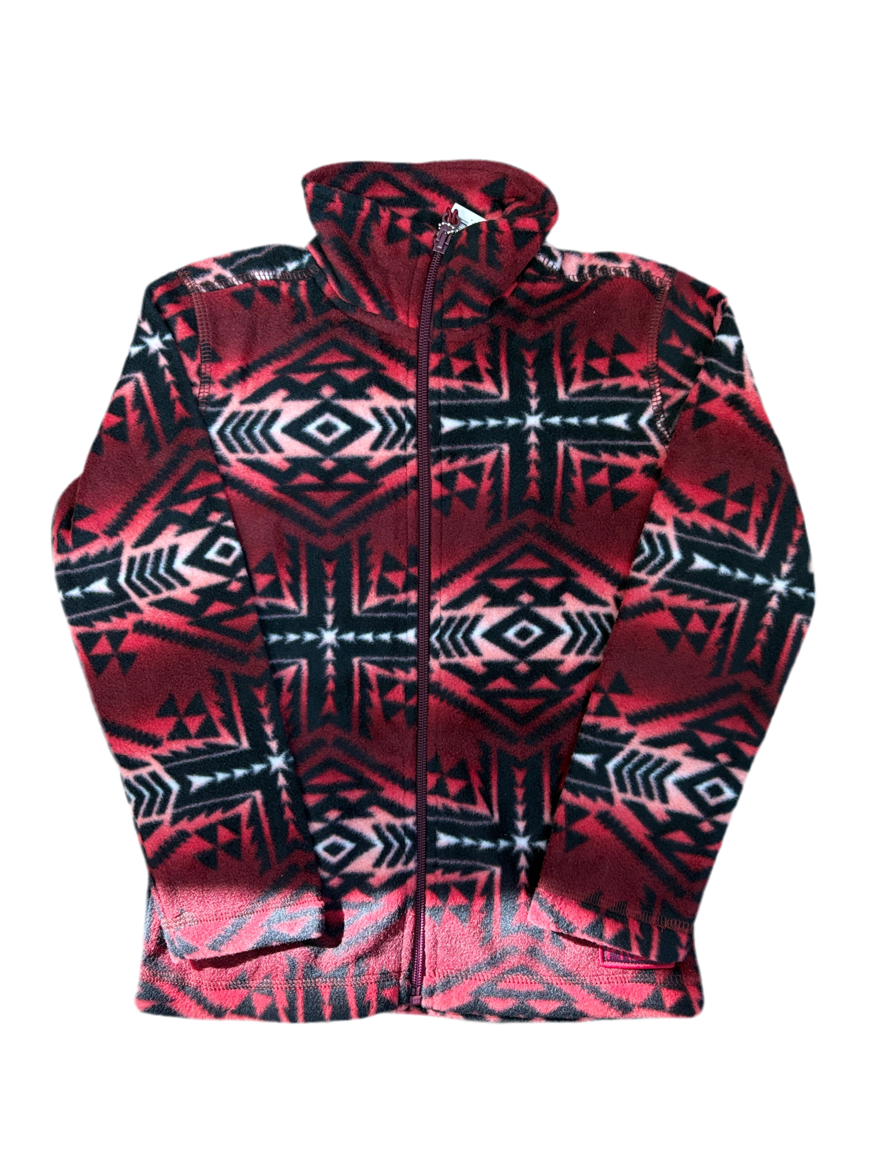 PANHANDLE AZTEC PRINTED FLEECE PULLOVER BLACK KIDS YOUTH DK92C04077