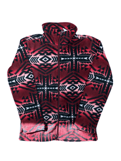 PANHANDLE AZTEC PRINTED FLEECE PULLOVER BLACK KIDS YOUTH DK92C04077