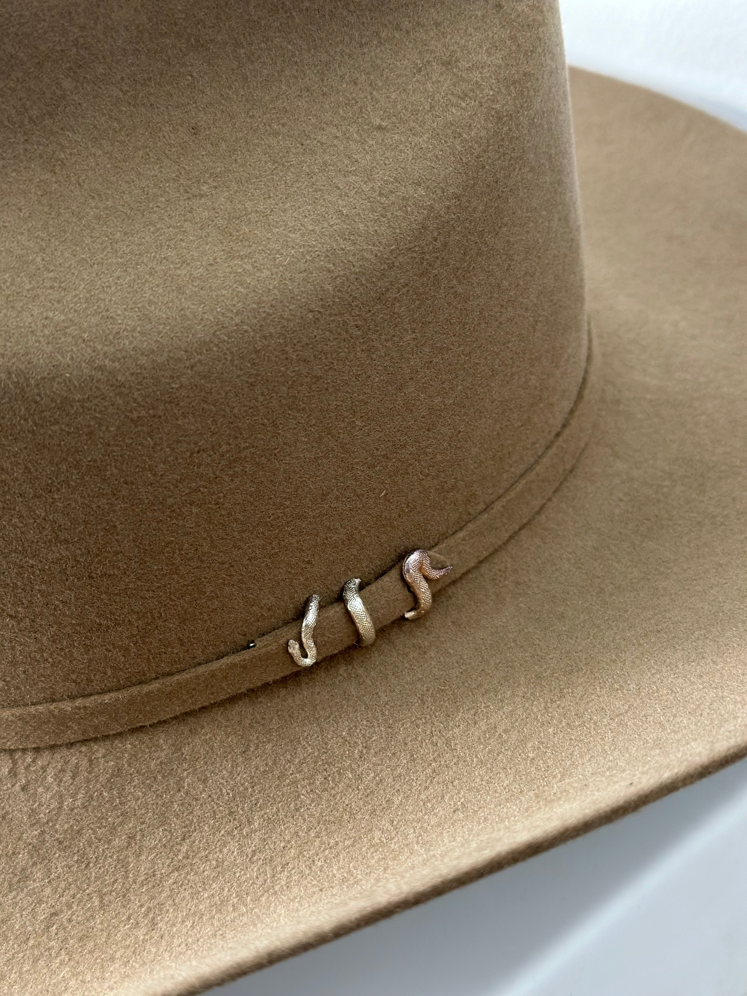 CUADRA 5X PYTHON CATTLEMAN FAWN FELT HAT