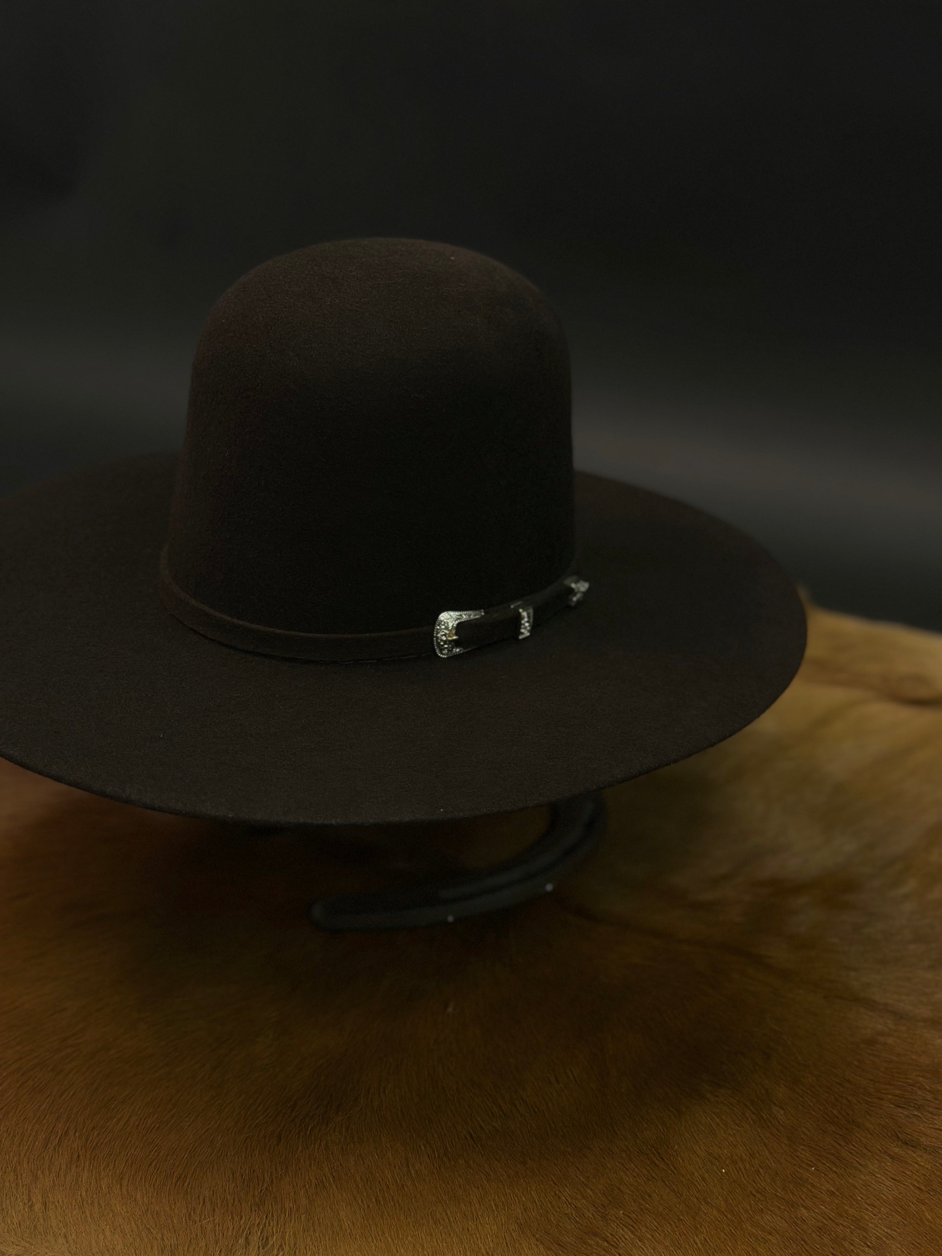 RDR KID CHOCOLATE OPEN CROWN FELT HAT