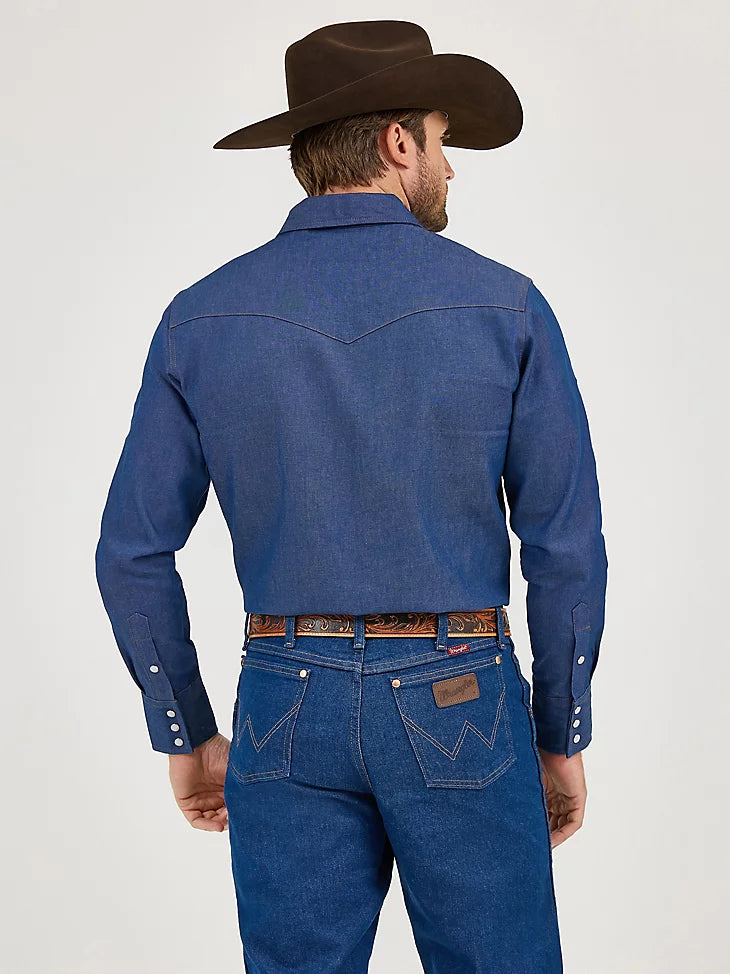 COWBOY CUT® WORK WESTERN RIGID DENIM LONG SLEEVE SHIRT - 1701