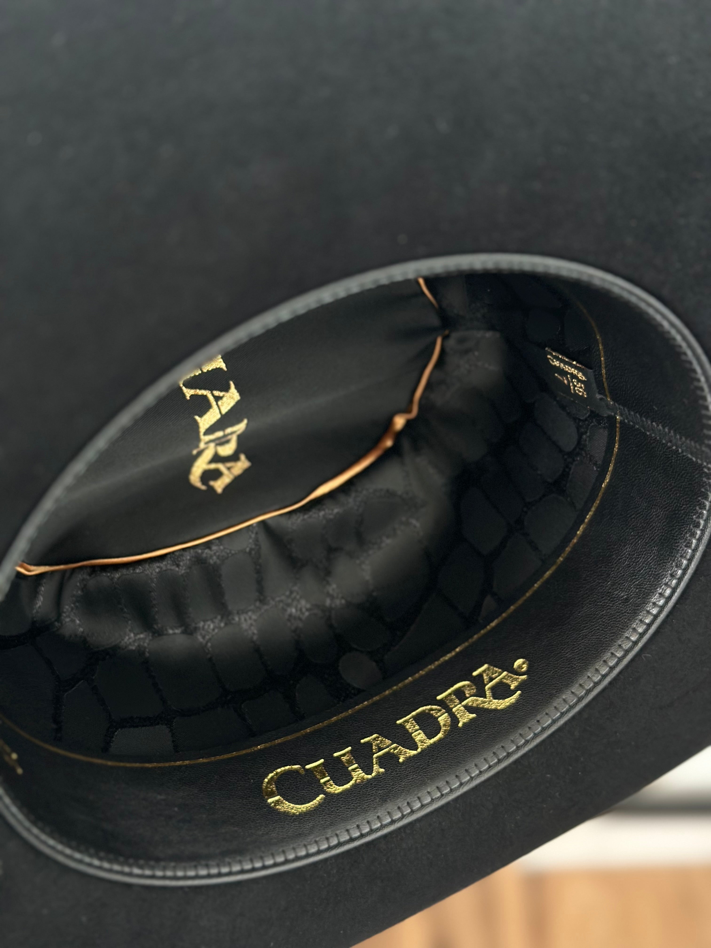 CUADRA 6X CAIMAN BLACK FELT HAT