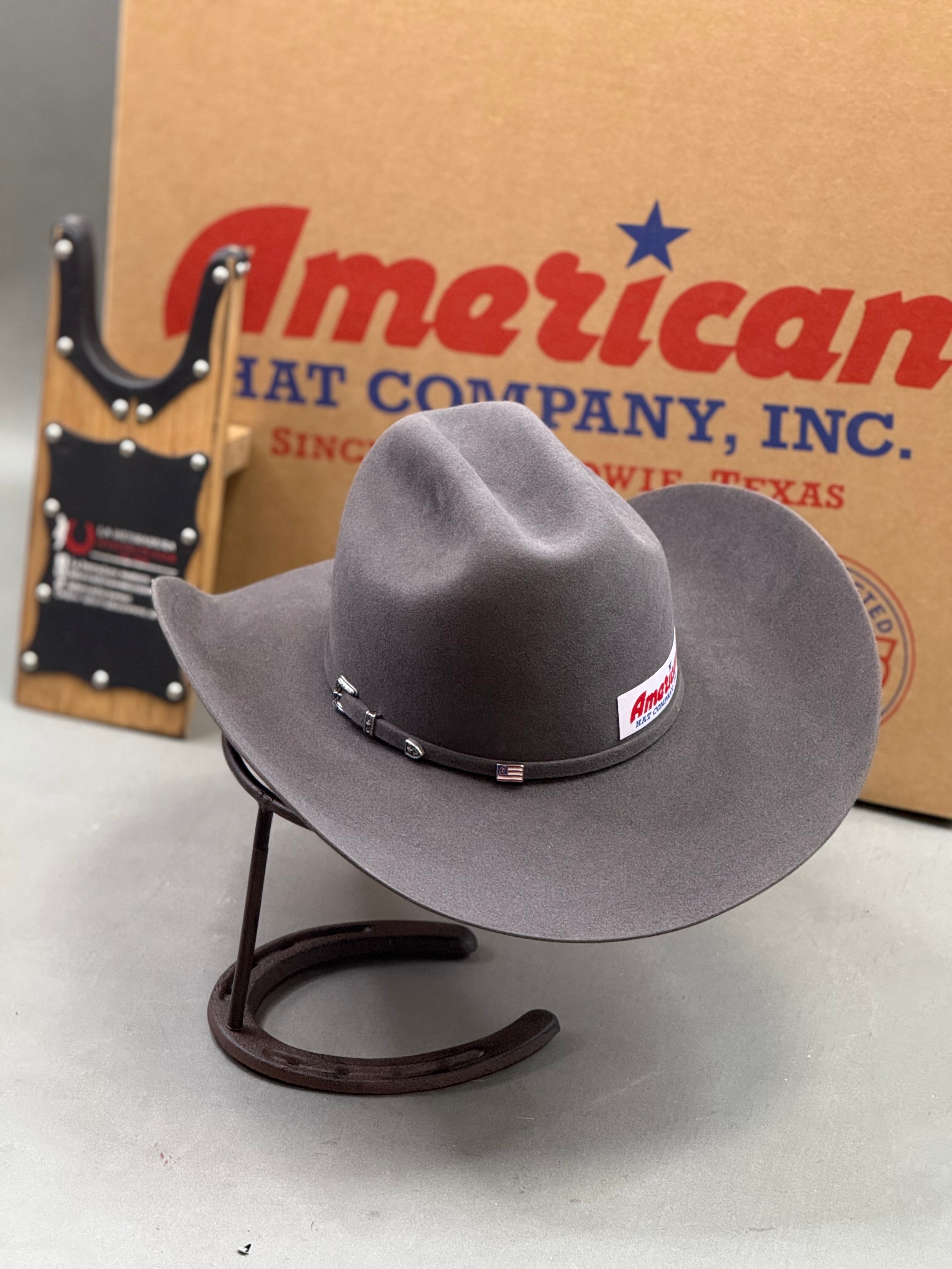 10X American Felt Hat Steel