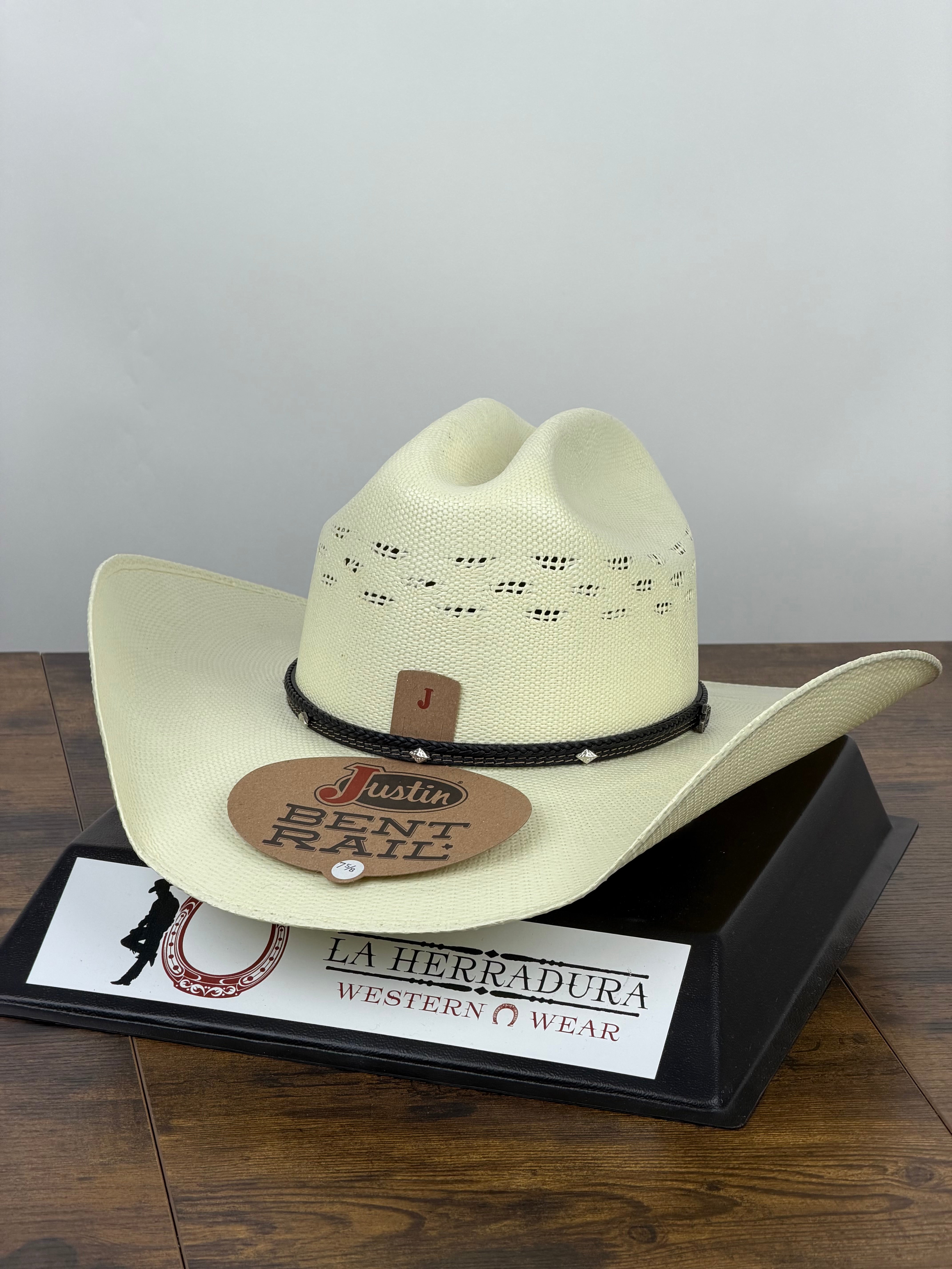 JUSTIN FALCON IVORY STRAW HAT JS4256FLCN44