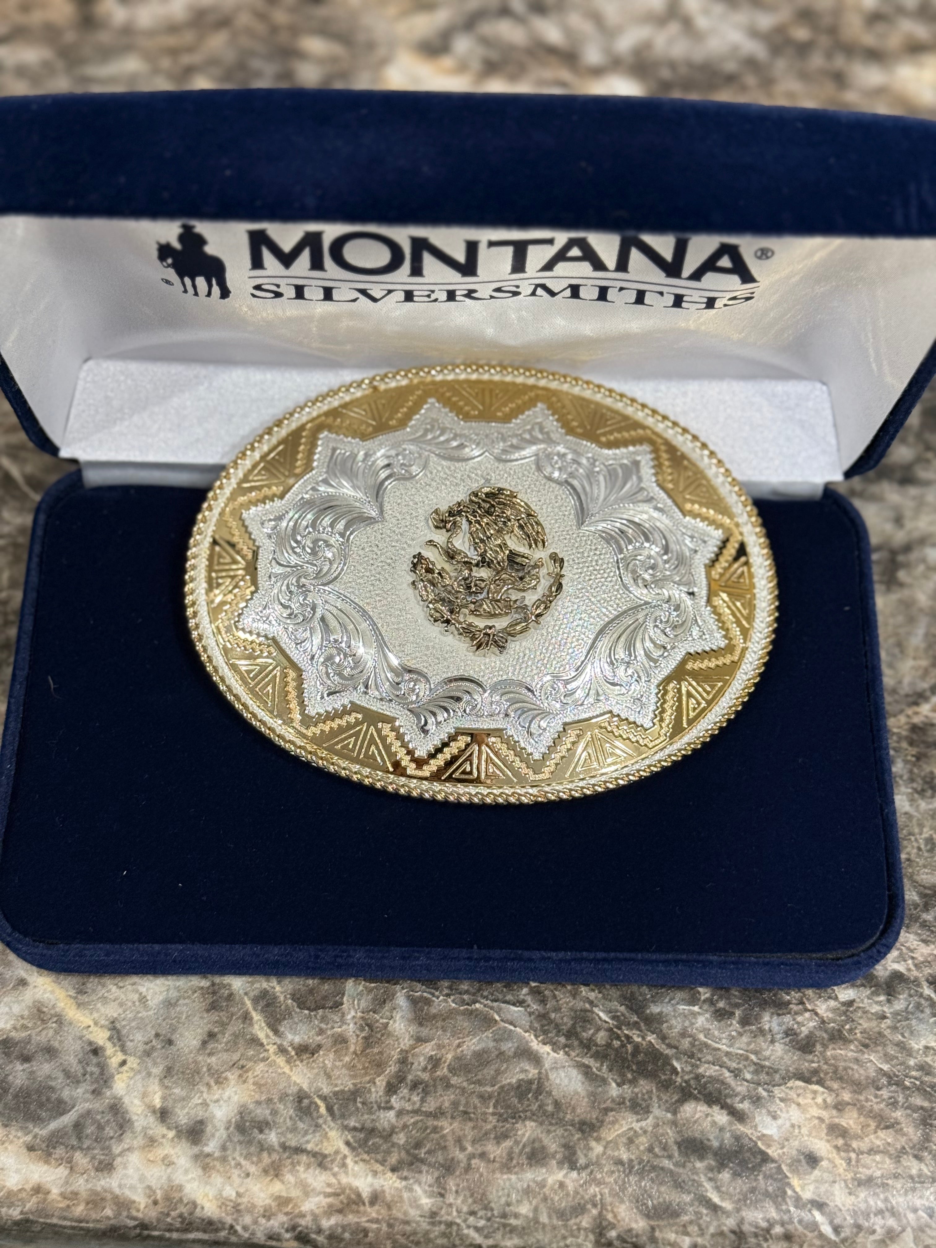 MONTANA SILVERSMITH GOLD DETAIL MEXICO EMBLEM