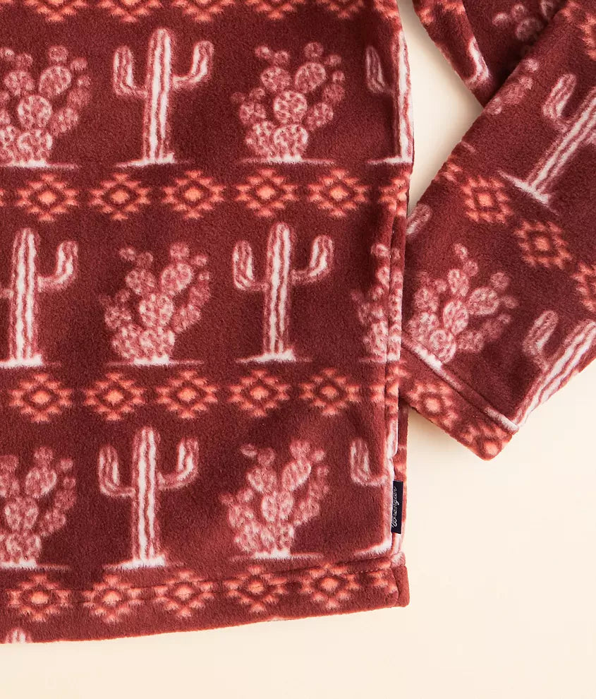 Wrangler Girls Burgundy Serape Stripe Pullover 112353143