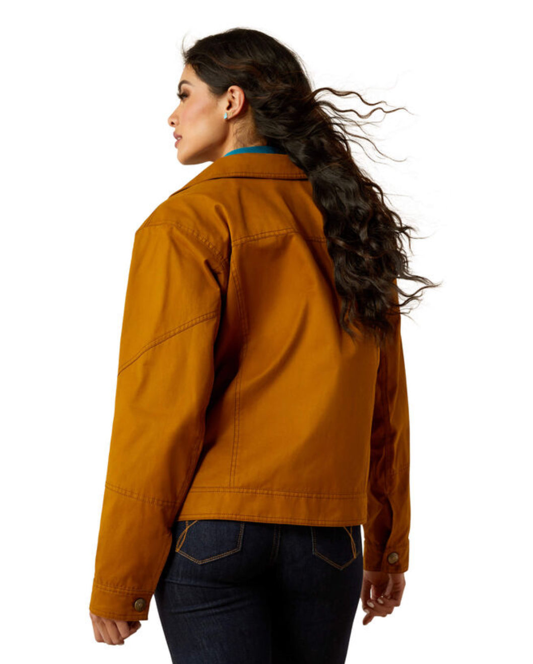 ARIAT WOMENS CHESTNUT GRIZZLY RANCHER JACKET-2600