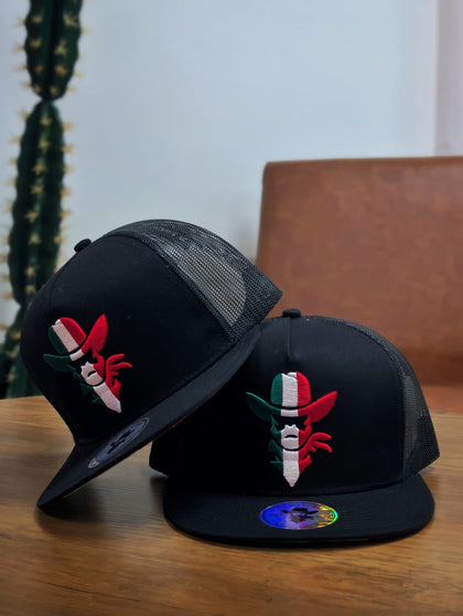 DE RANCHO HATS SNAPBACK MEXICO BLACK