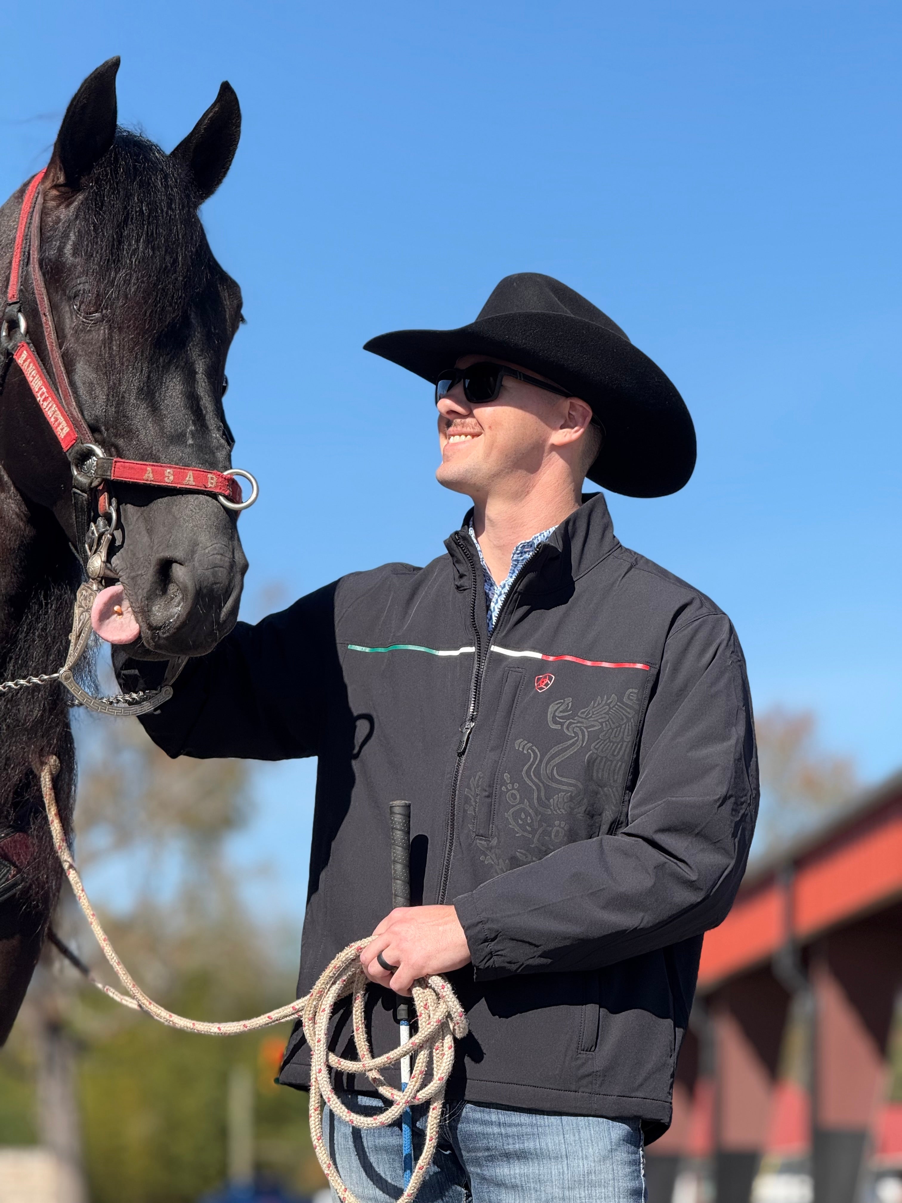 ARIAT JACKET BLACK PIONEER STRETCHSHELL MEXICO JACKET- 4234