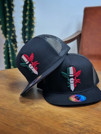 DE RANCHO HATS SNAPBACK CRISTAL MEXICO BLACK