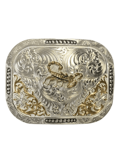 MONTANA SILVERSMITH CLASE ACTO CINTURÓN DOS TONOS ESCORPIÓN