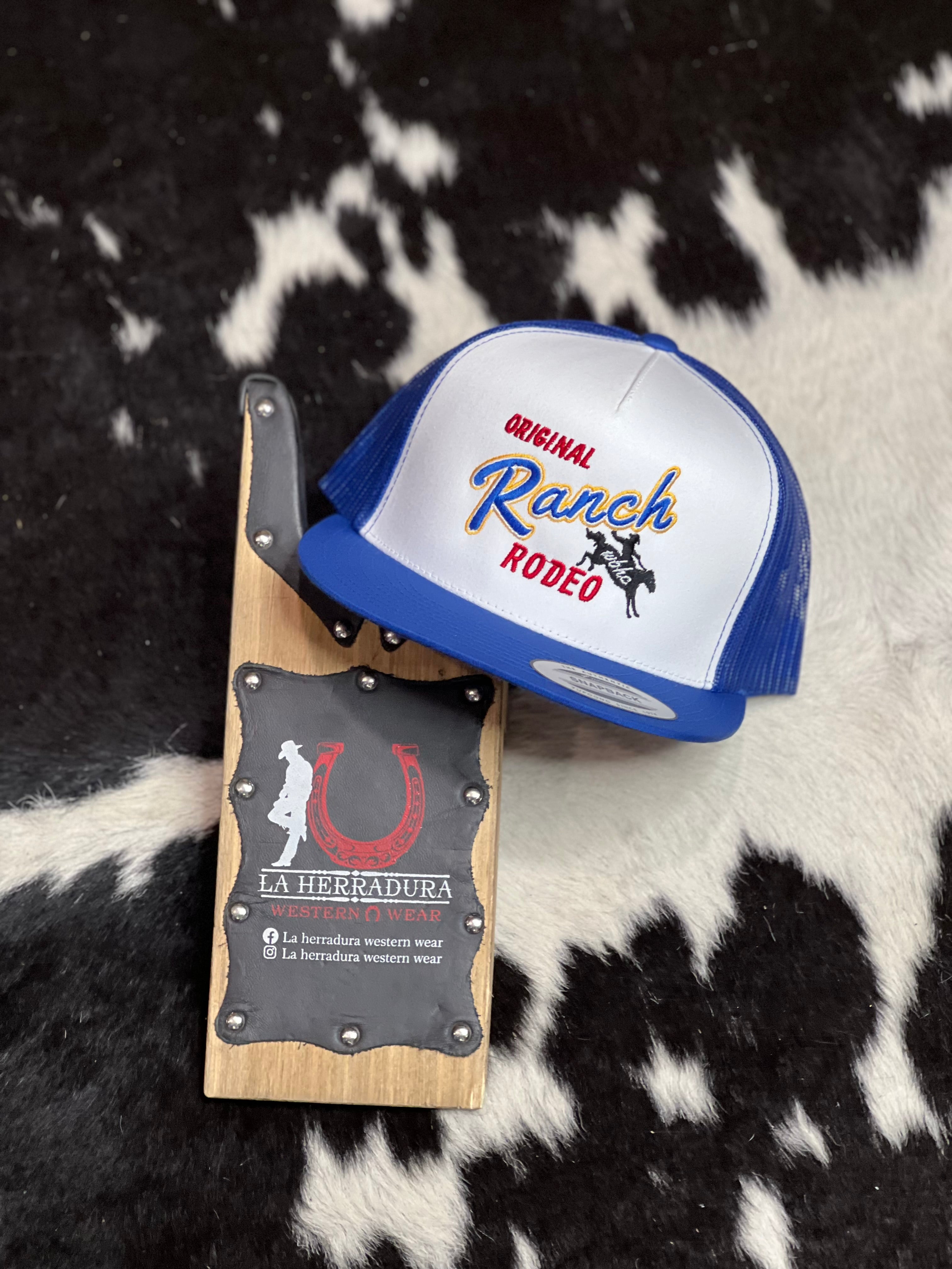 WHISKEY RANCH BLUE/ WHITE LOGO BLUE/RED