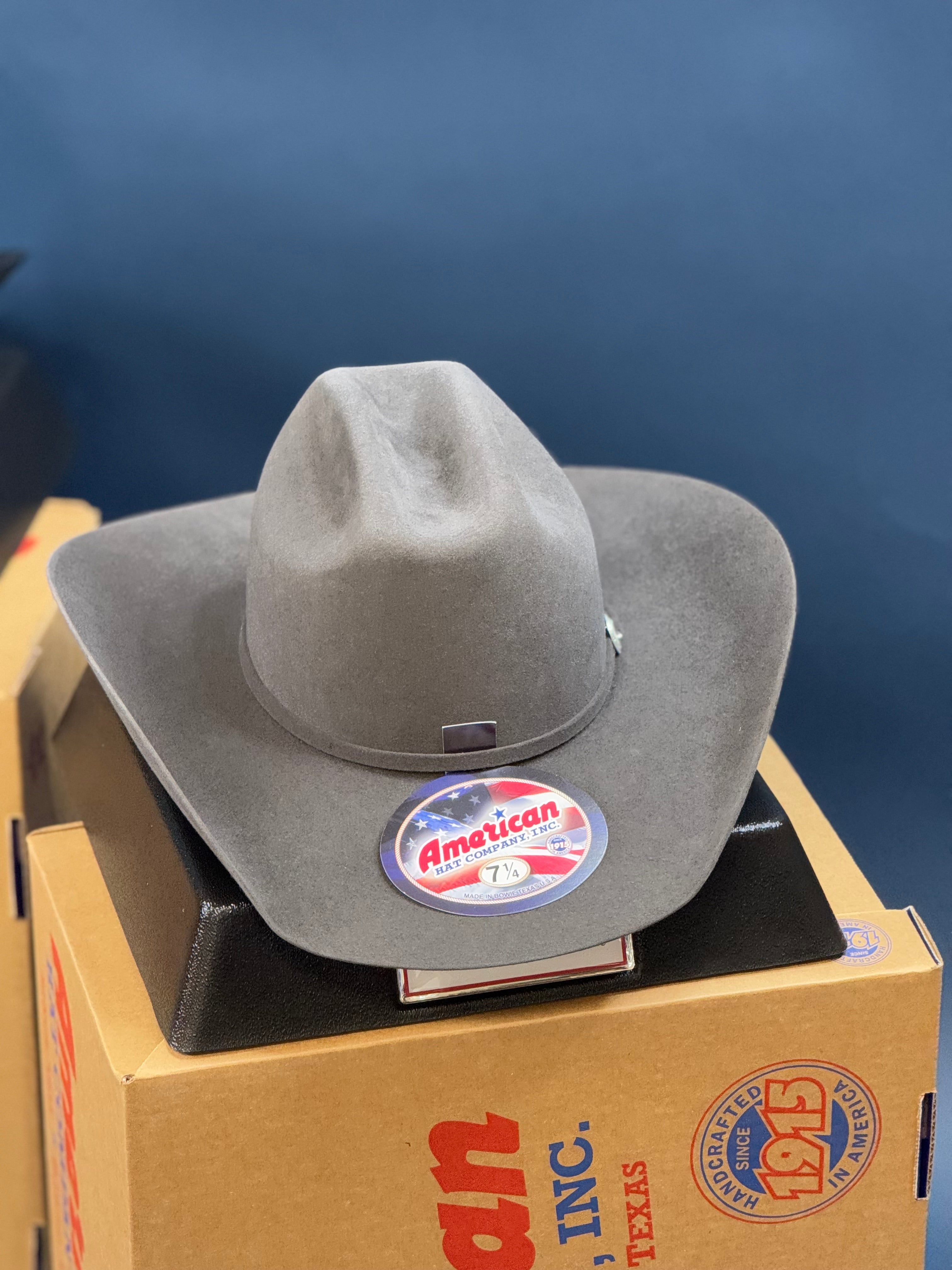 7X American Felt Hat Steel