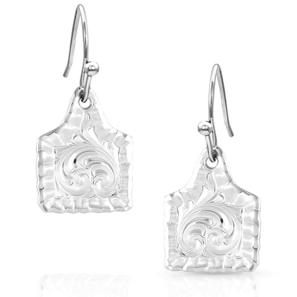Pendientes de Etiqueta de Oreja Plateados Montana Silversmith ER5398