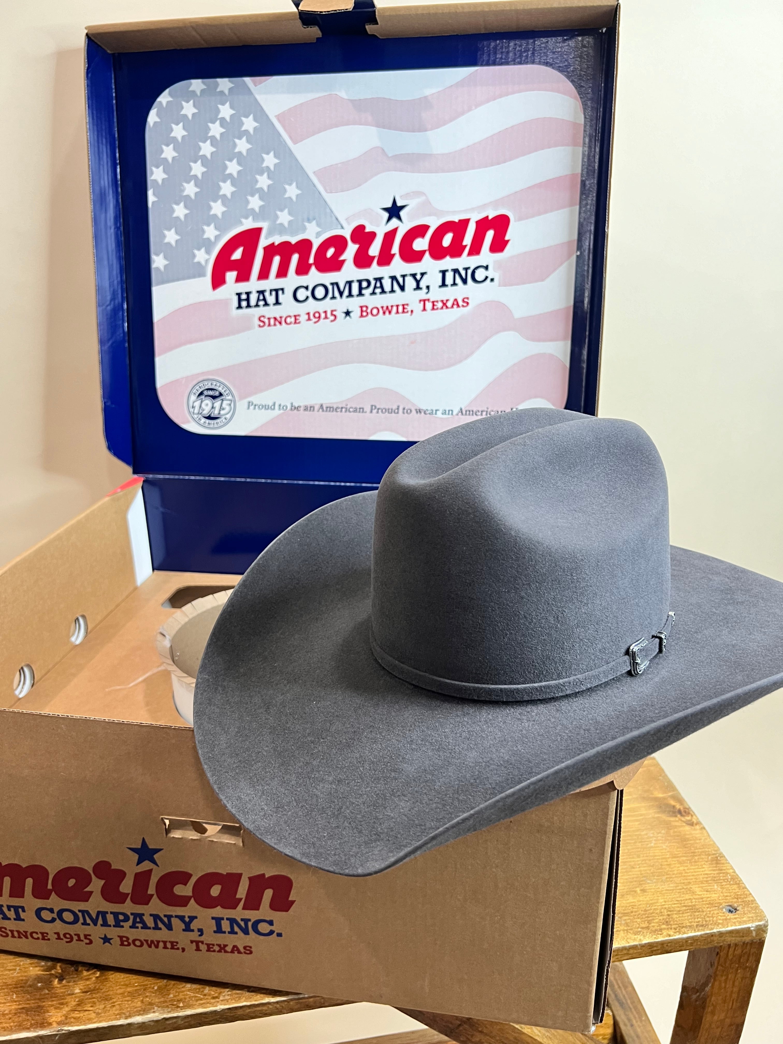 10X American Felt Hat Steel