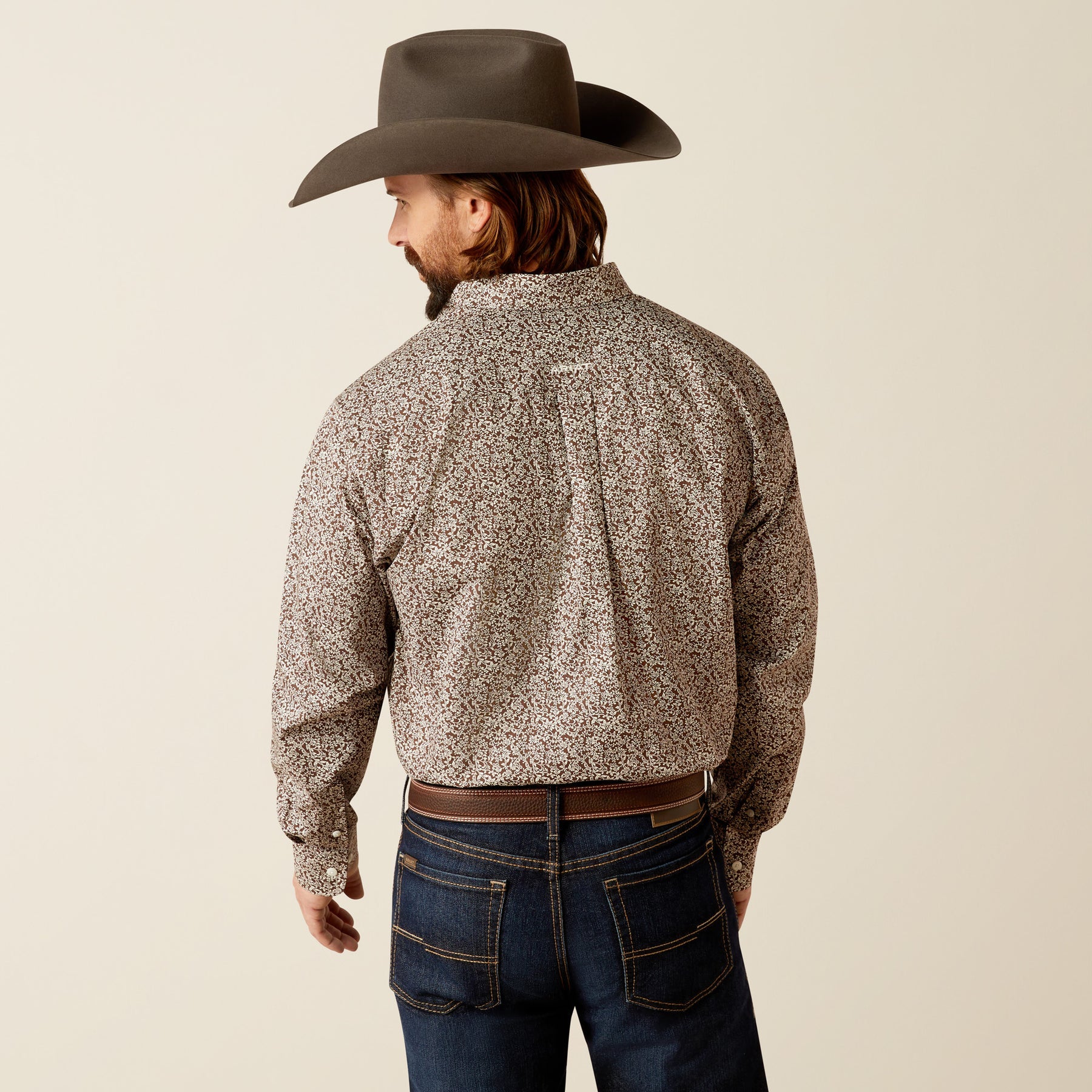 ARIAT CLASSIC WT GERARD BROWN LONG SLEEVE SHIRT