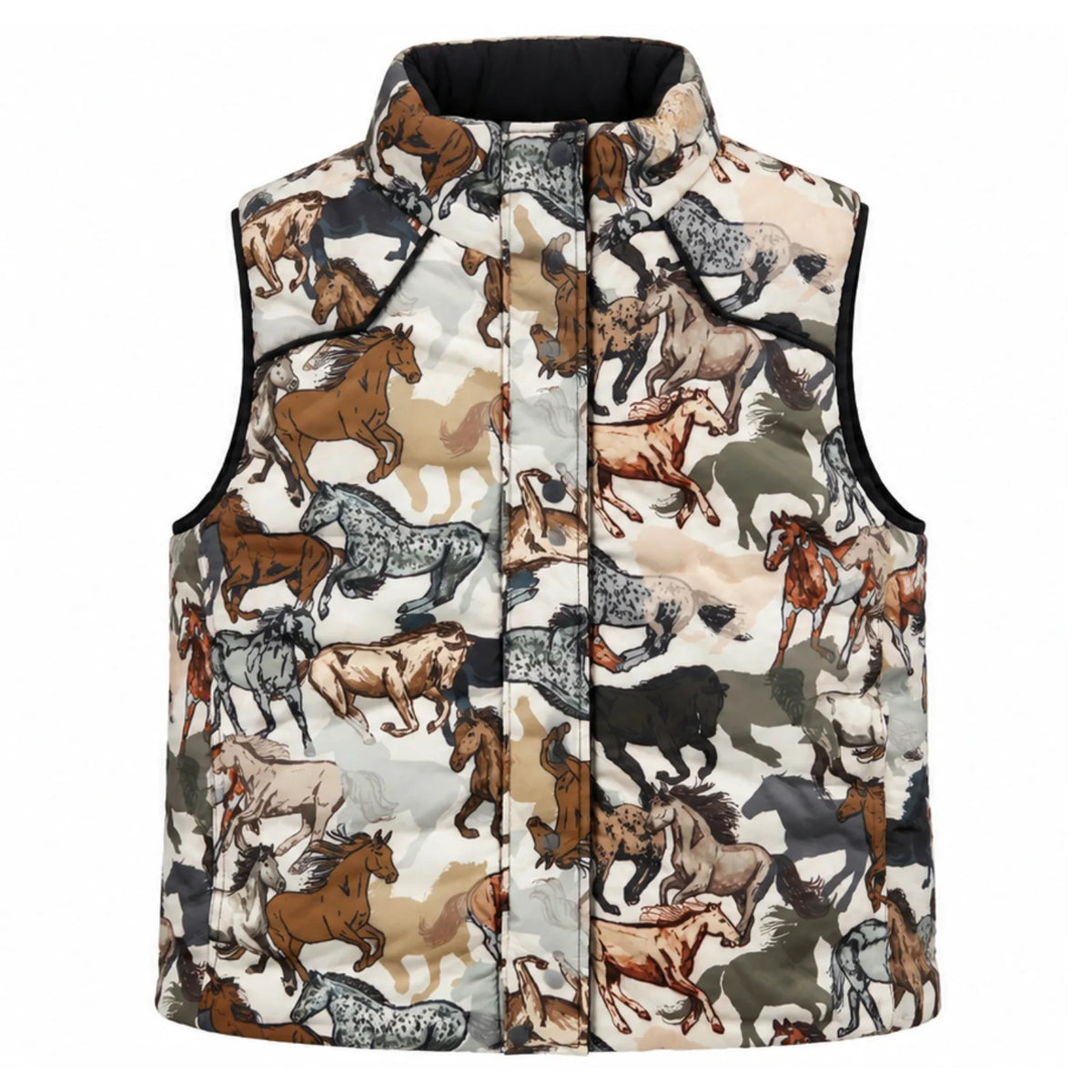 HOOEY WOMEN VEST CASSIDY DARK CHARCOAL QUILTED HV2603DKCH