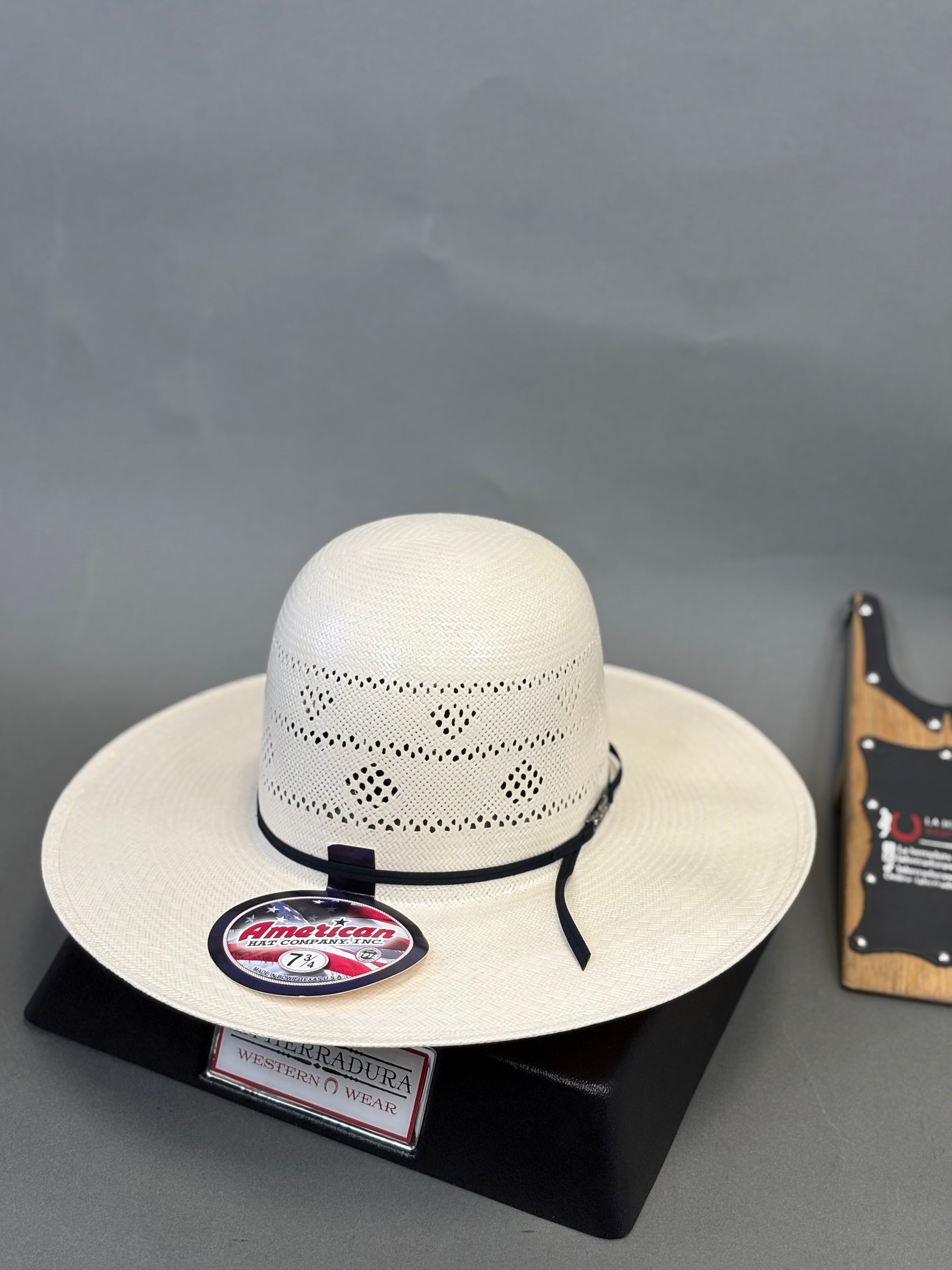 AMERICAN HAT OPEN CROWN STRAW HAT STYLE 8200