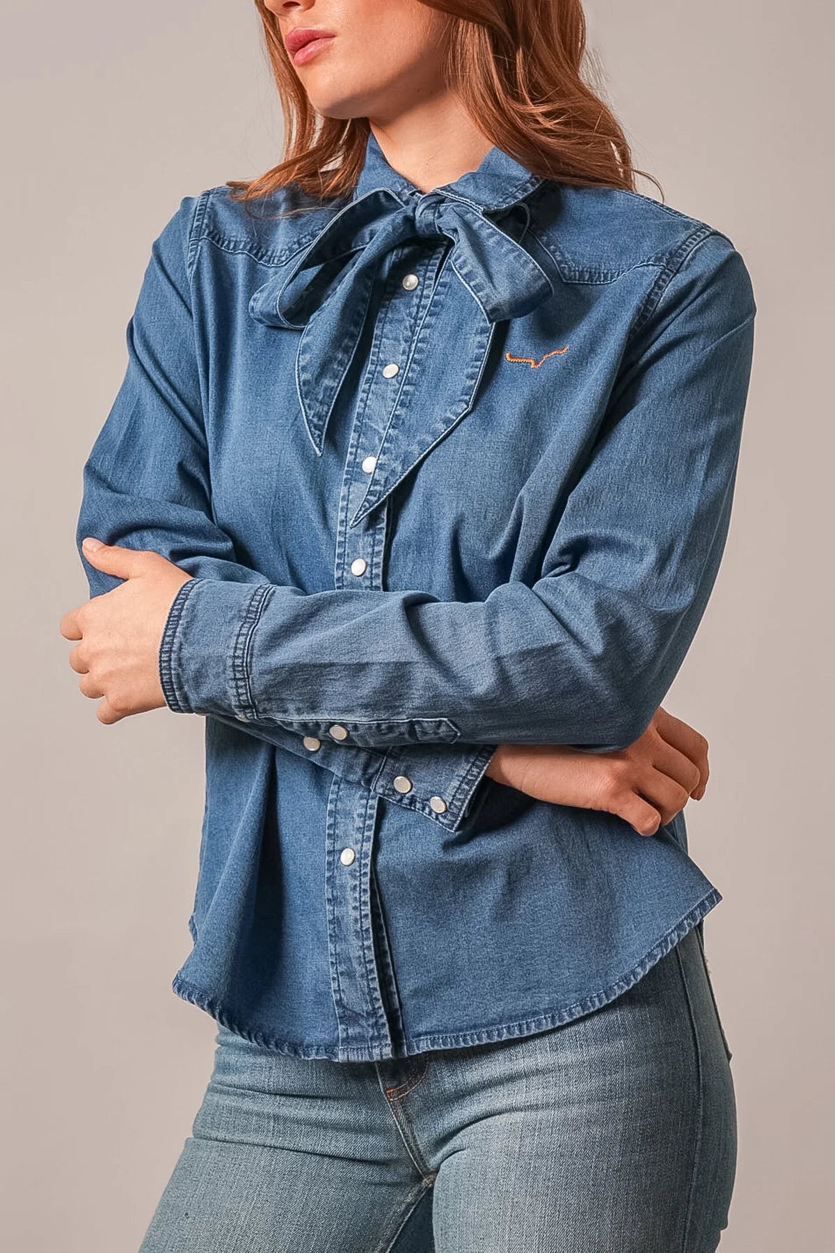 KIMES RANCH WOMENS  INDIGO LOLO LONG SLEEVE