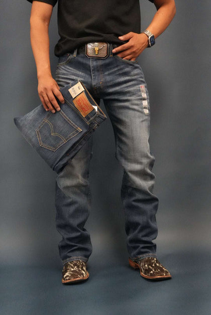 LEVI’S MENS 527 SLIM BOOTCUT STRETCH JEANS - 055270734