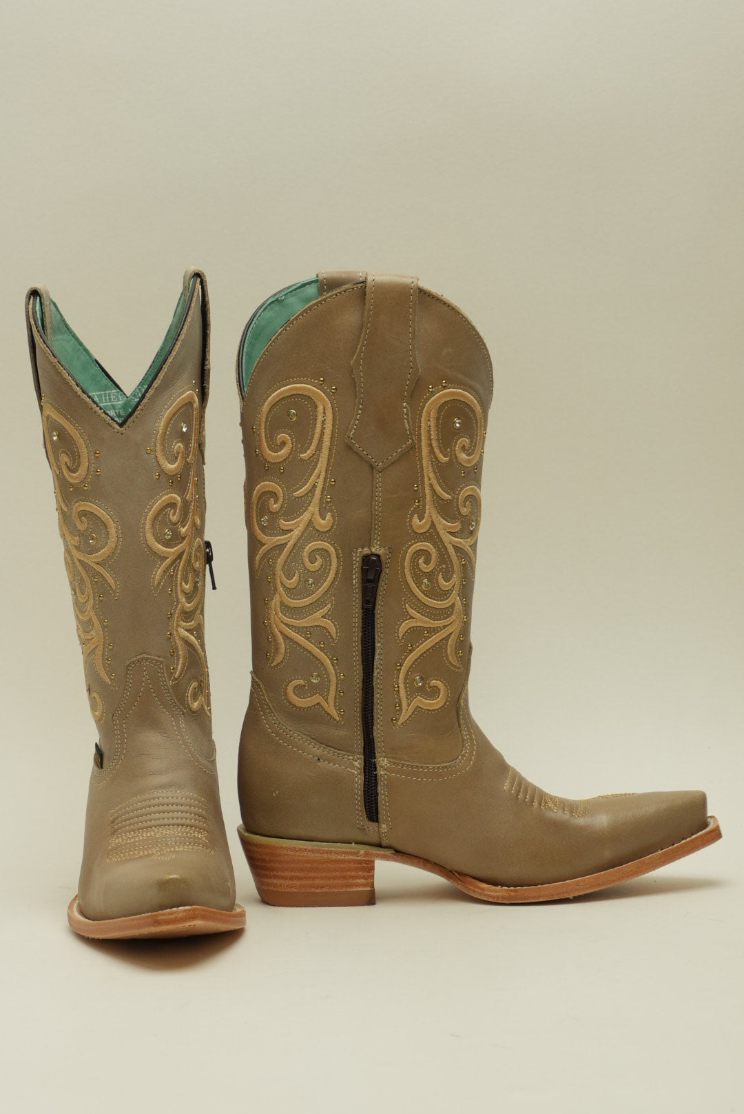 LA HERRADURA WOMEN VINTAGE RUST TALCO CREMA FULL SNIP TOE