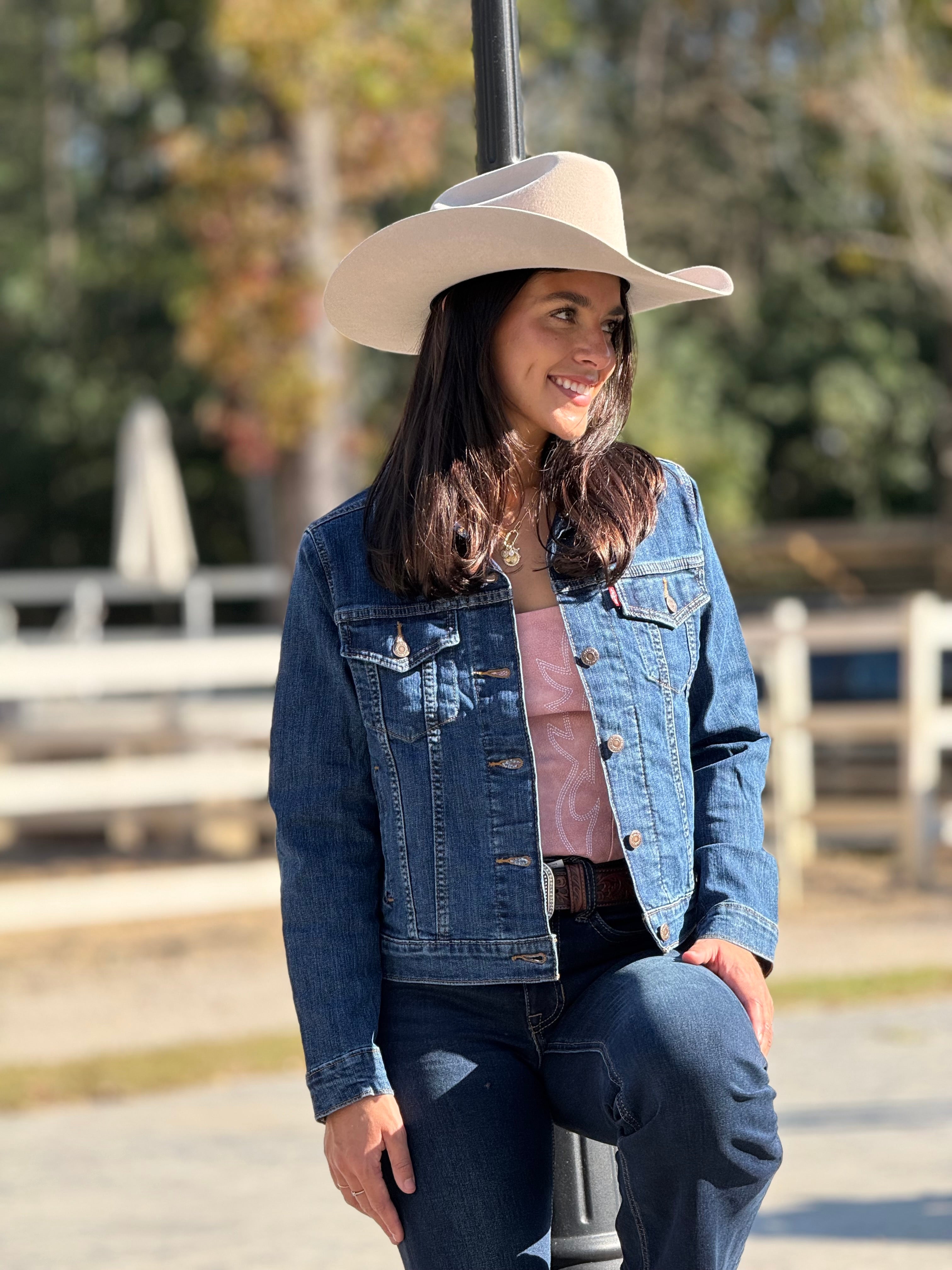 LEVI'S ORIGINAL TRUCKER JACKET DEEP BLUE LADIES