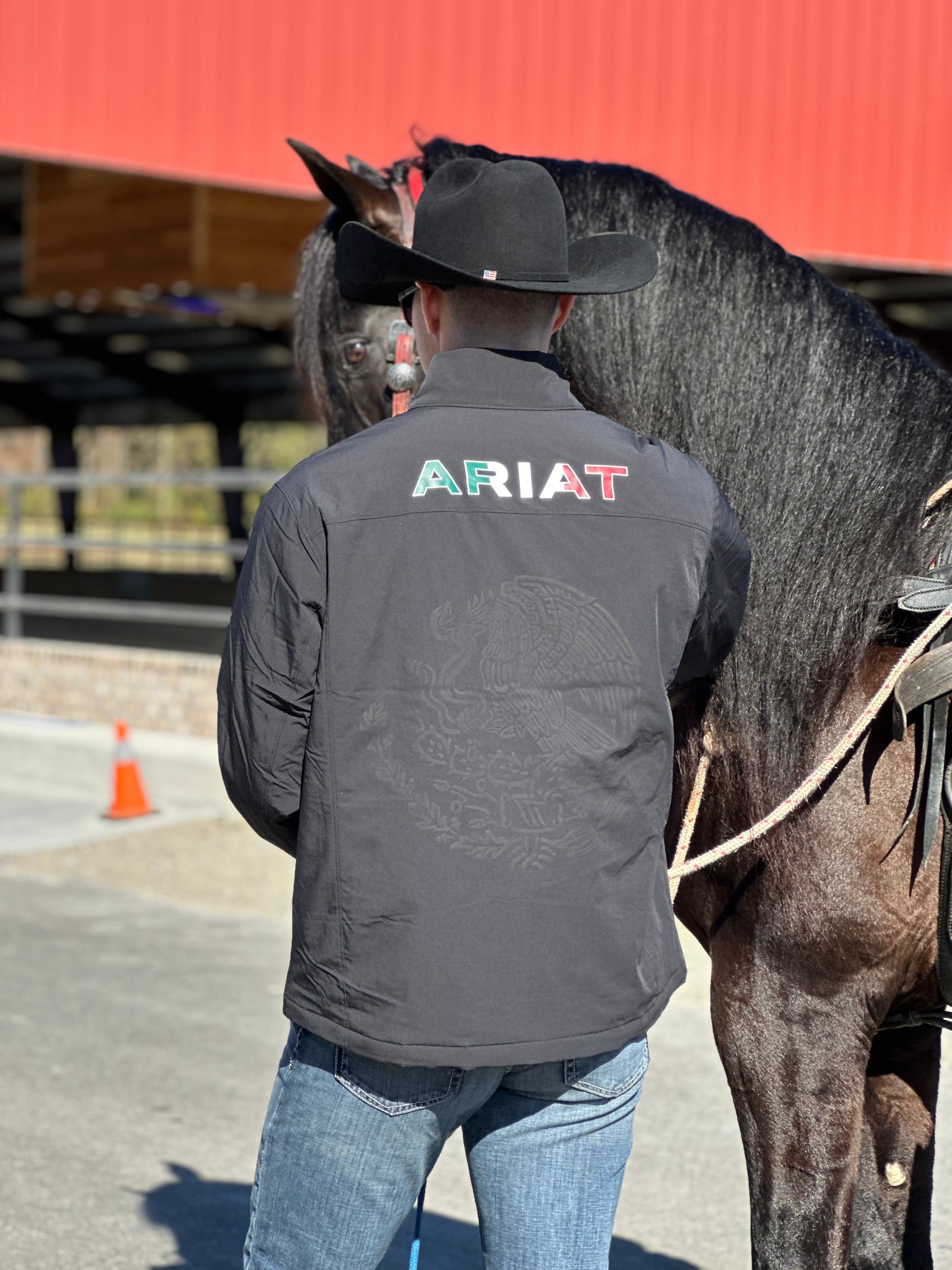 ARIAT JACKET BLACK PIONEER STRETCHSHELL MEXICO JACKET- 4234