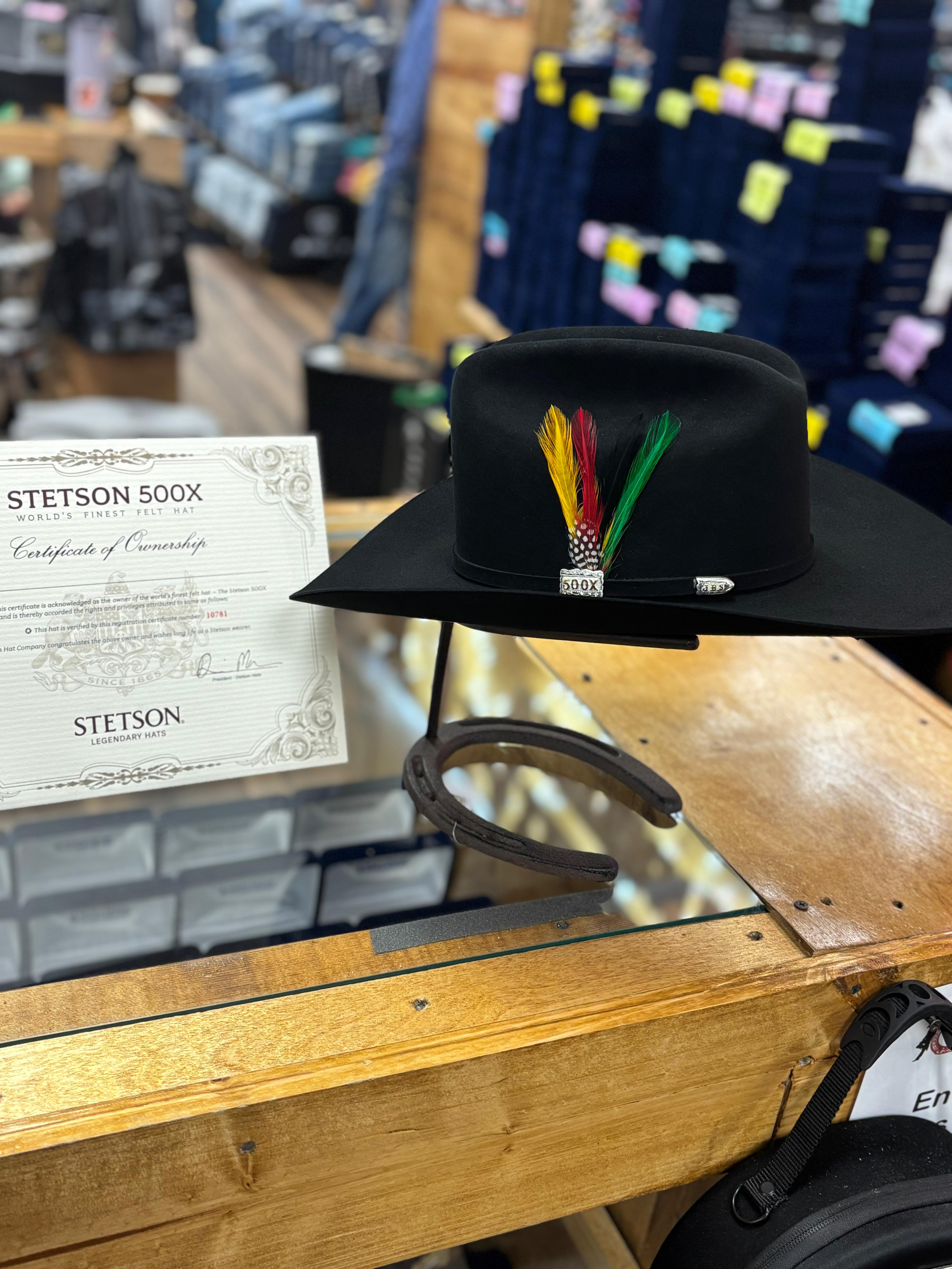 Stetson 500x Premier El Amo Felt Hat Black