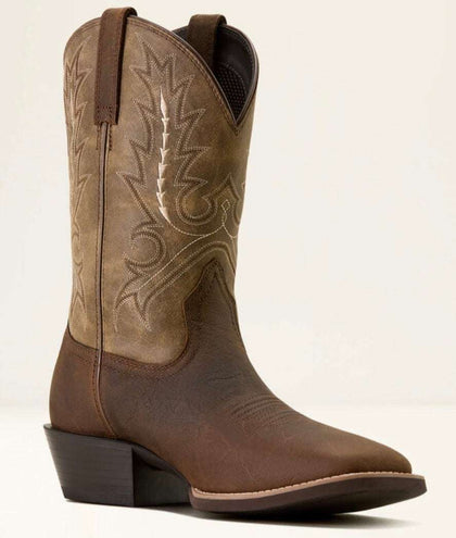 ARIAT MENS BOOT SPORT OUTFITTER TAN ELEPHANT PRINT/ DRIFTWOOD TAN WIDE SQUARE 10074222