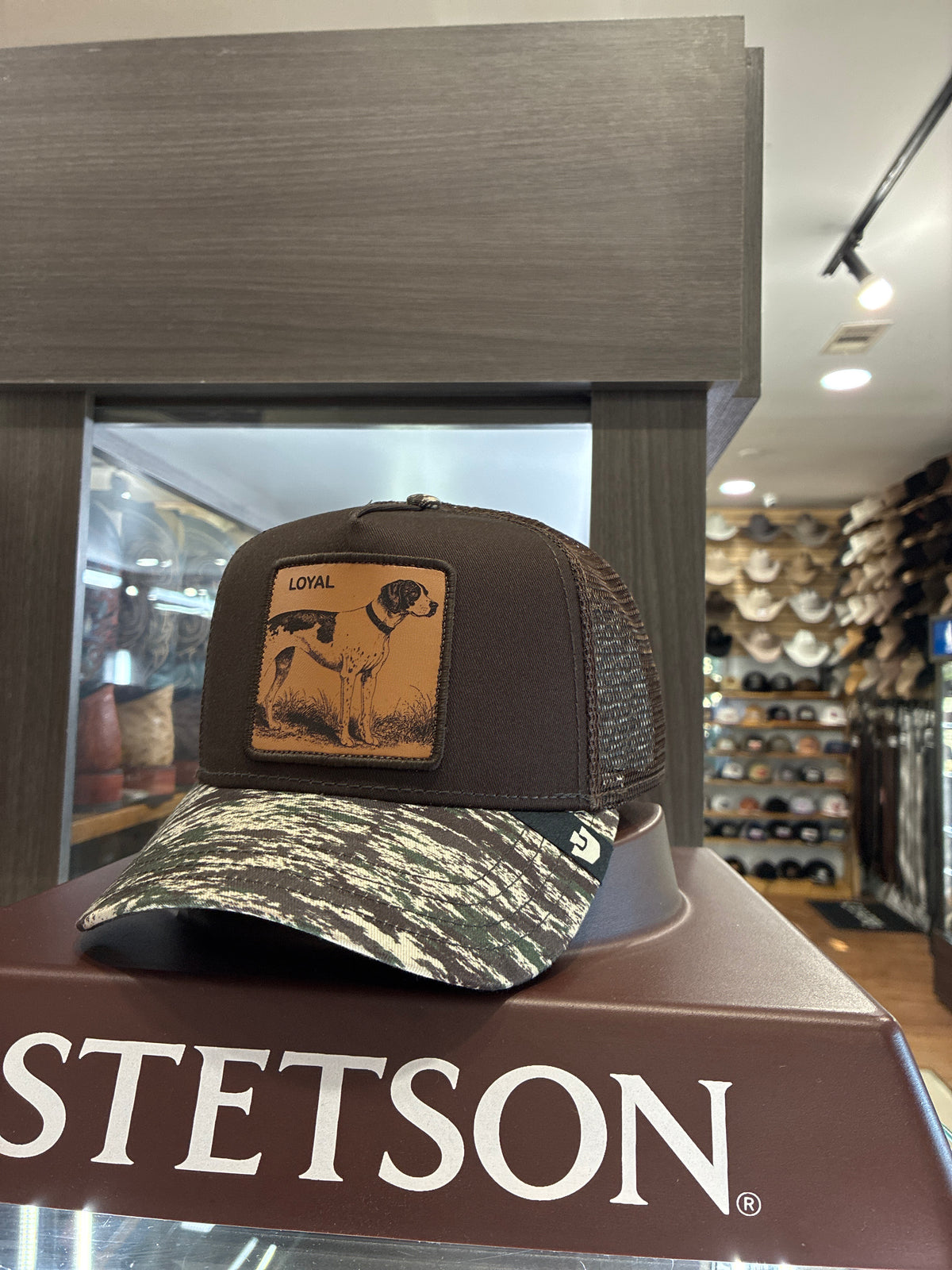 GOORIN DIGITAL STALLION CAMO ENGRAVED DOG
