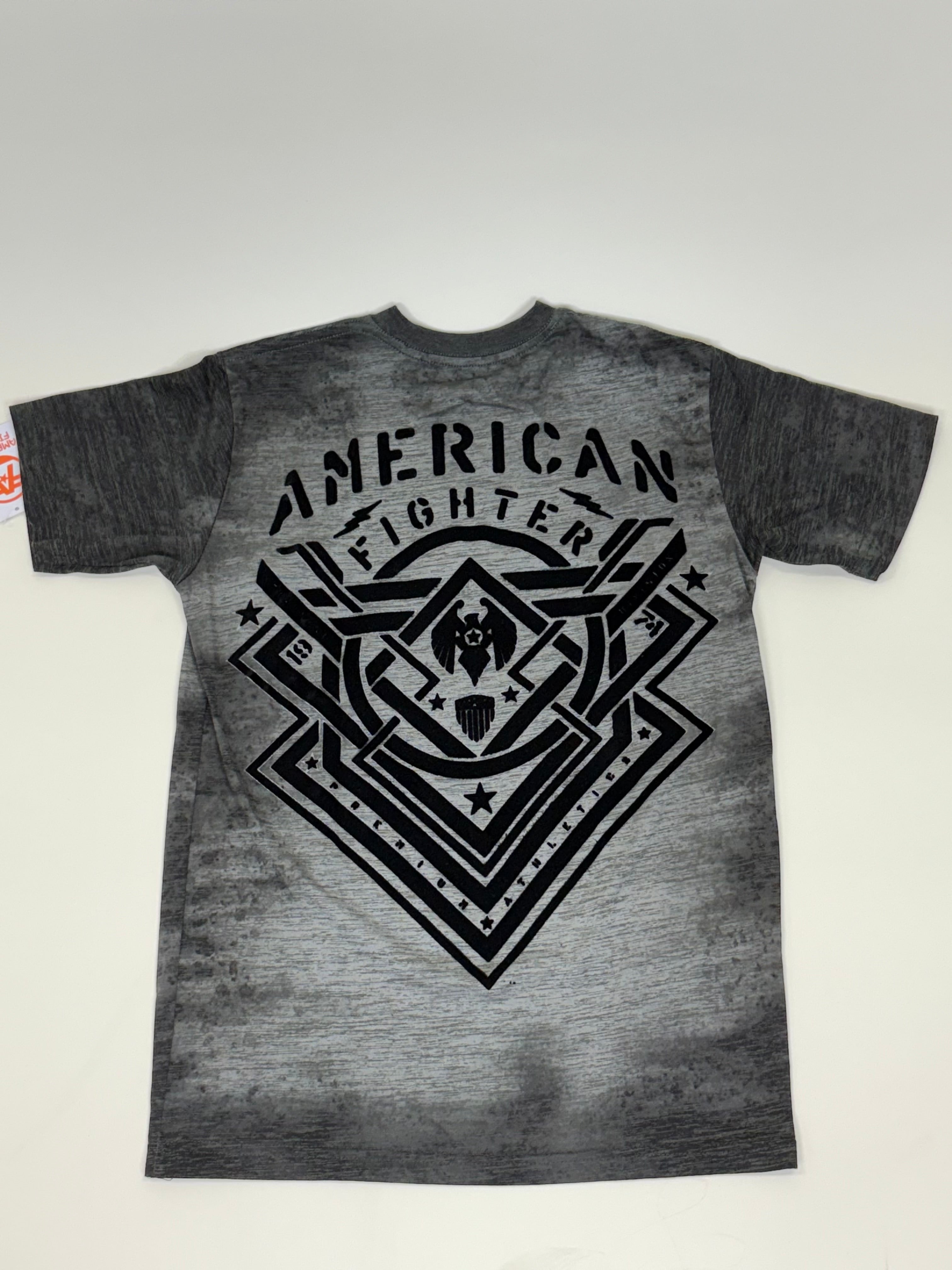 AMERICAN FIGHTER  T-SHIRT LOST SPRINGS GREY/BLACK