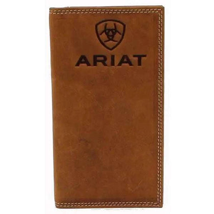 Cartera marrón ARIAT RODEO con logo grabado -A3548044