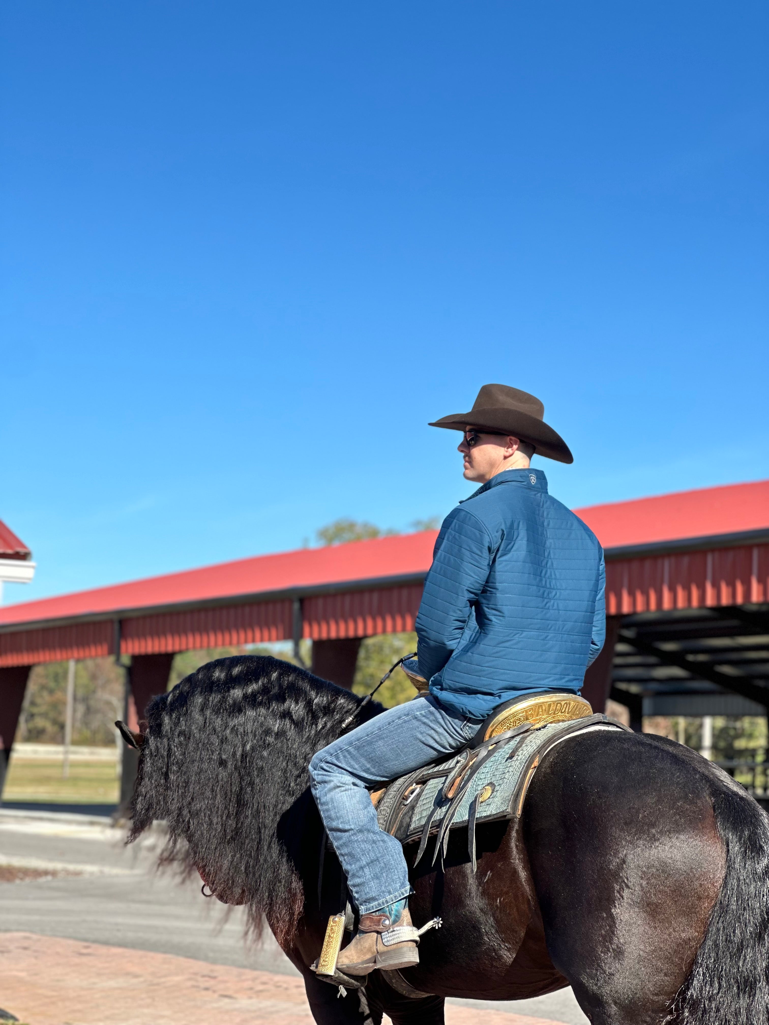 ARIAT TEAL WYLIE FULL ZIP UP- 2464