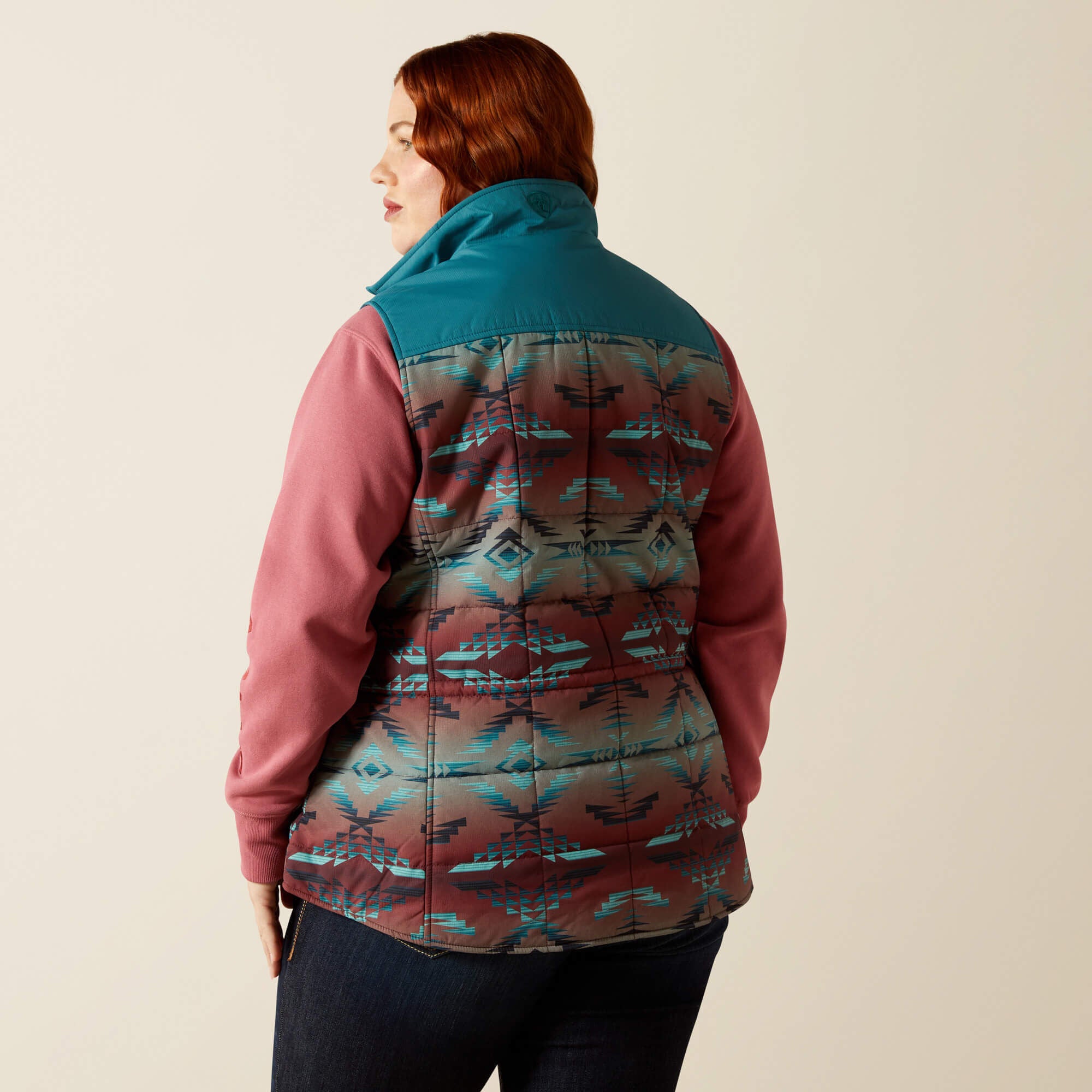 ARIAT WOMENS CRIUS INS VEST DRAGONFLY INEZ BLANKET PRINT 10062552