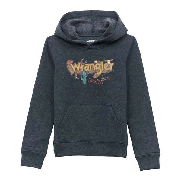 Sudadera con capucha Wrangler Graphic para niño, color zafiro oscuro 112354259