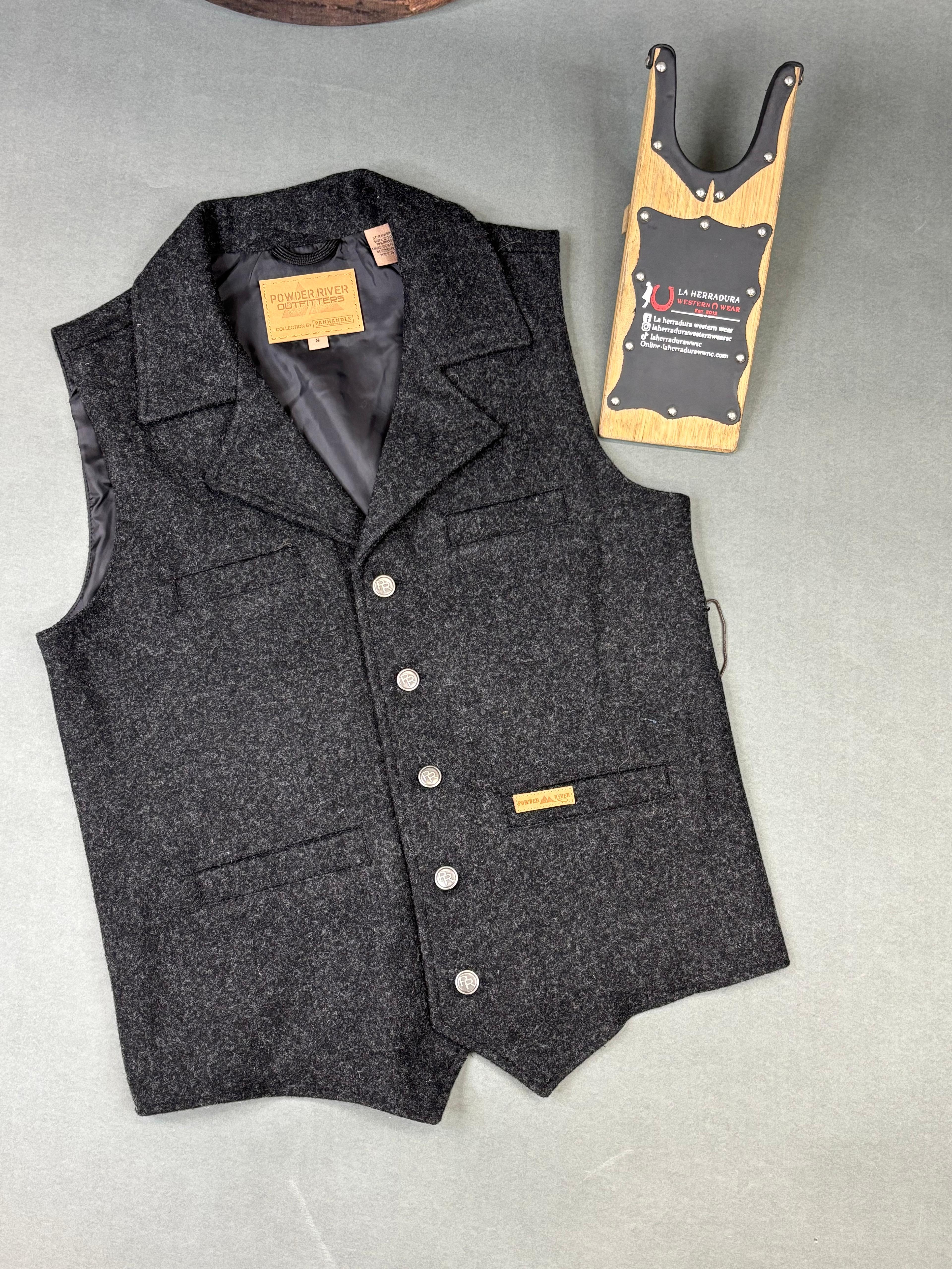 PANHANDLE BLACK SOLID MONTANA VEST