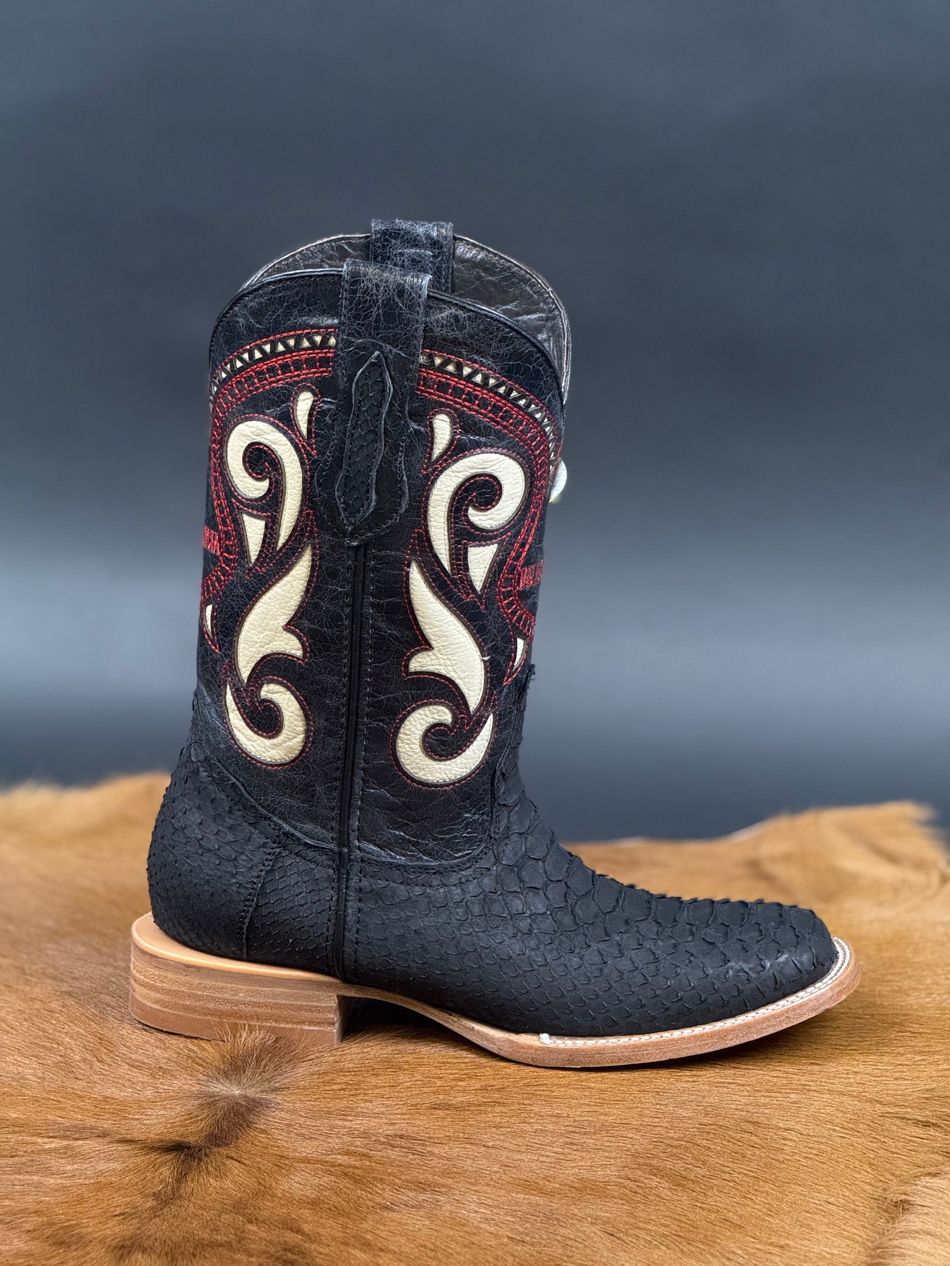 DILIGENCIA EXOTIC BLACK MATTE PYTHON/ TUBE RED