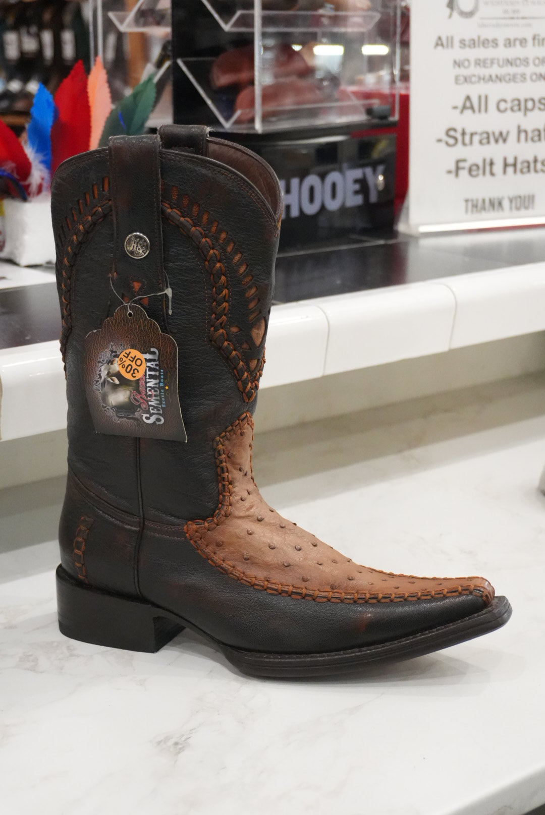 SEMENTAL BOOT MEN AVESTRUZ CAFÉ