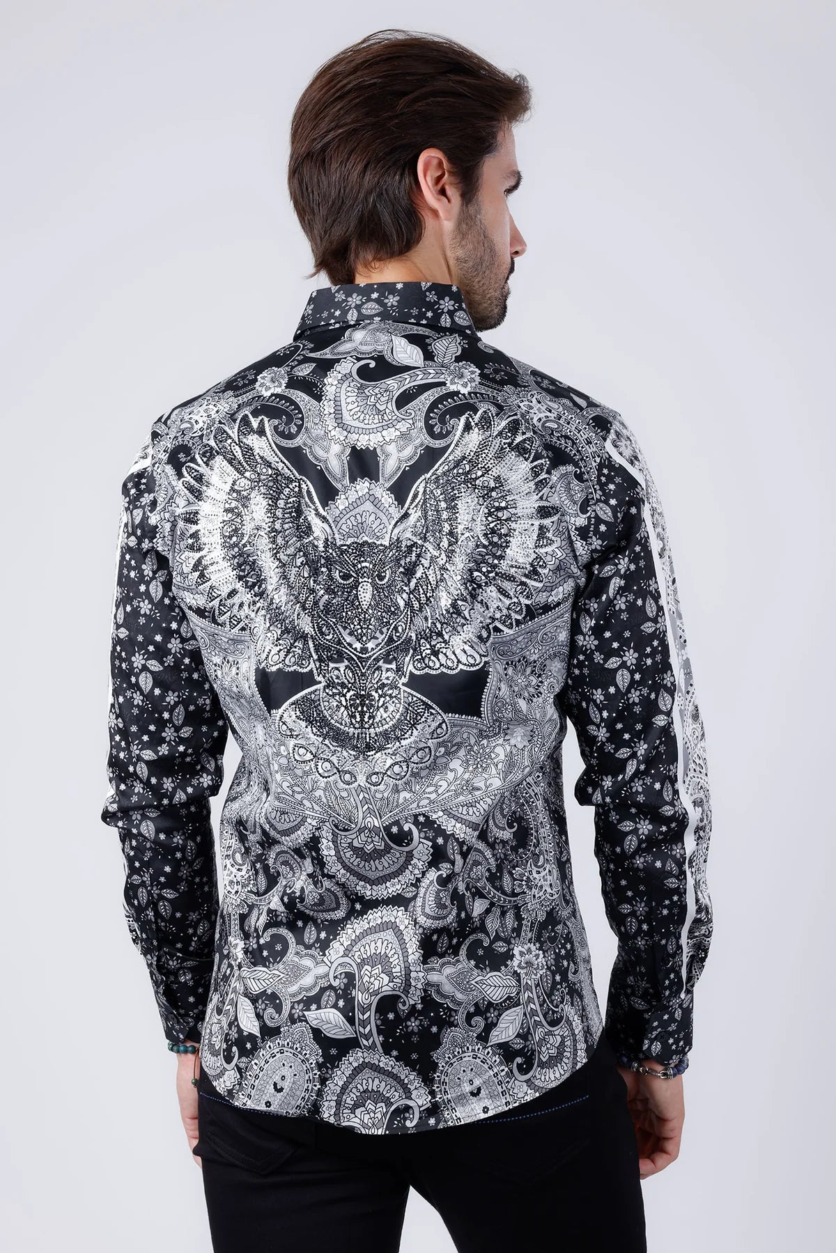 BARABAS BLACK OWL PR01 LONG SLEEVE SHIRT